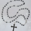 Thumbnail: Rosary Hematite 8mm round faceted silver plated