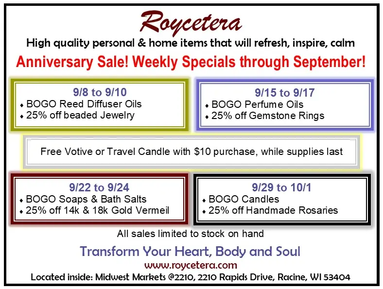 Roycetera Anniversary Sale!