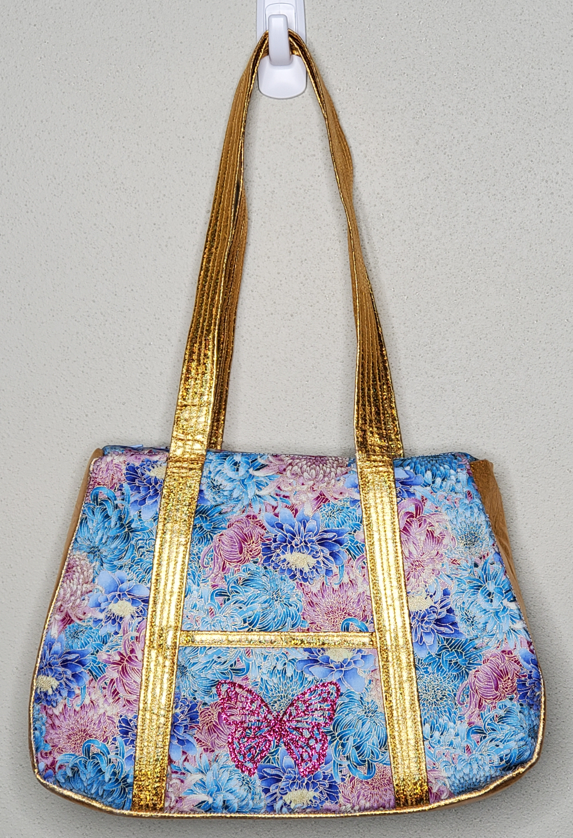 Bloomin' Garden Party (Blue, Pink, Gold)  purse