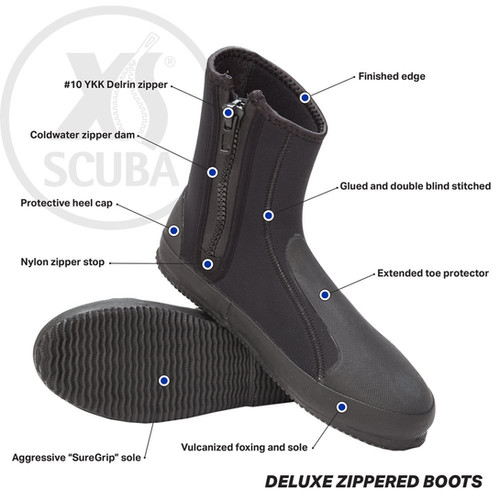XS Scuba Deluxe zipper boots | SEDNA EXPLORATION