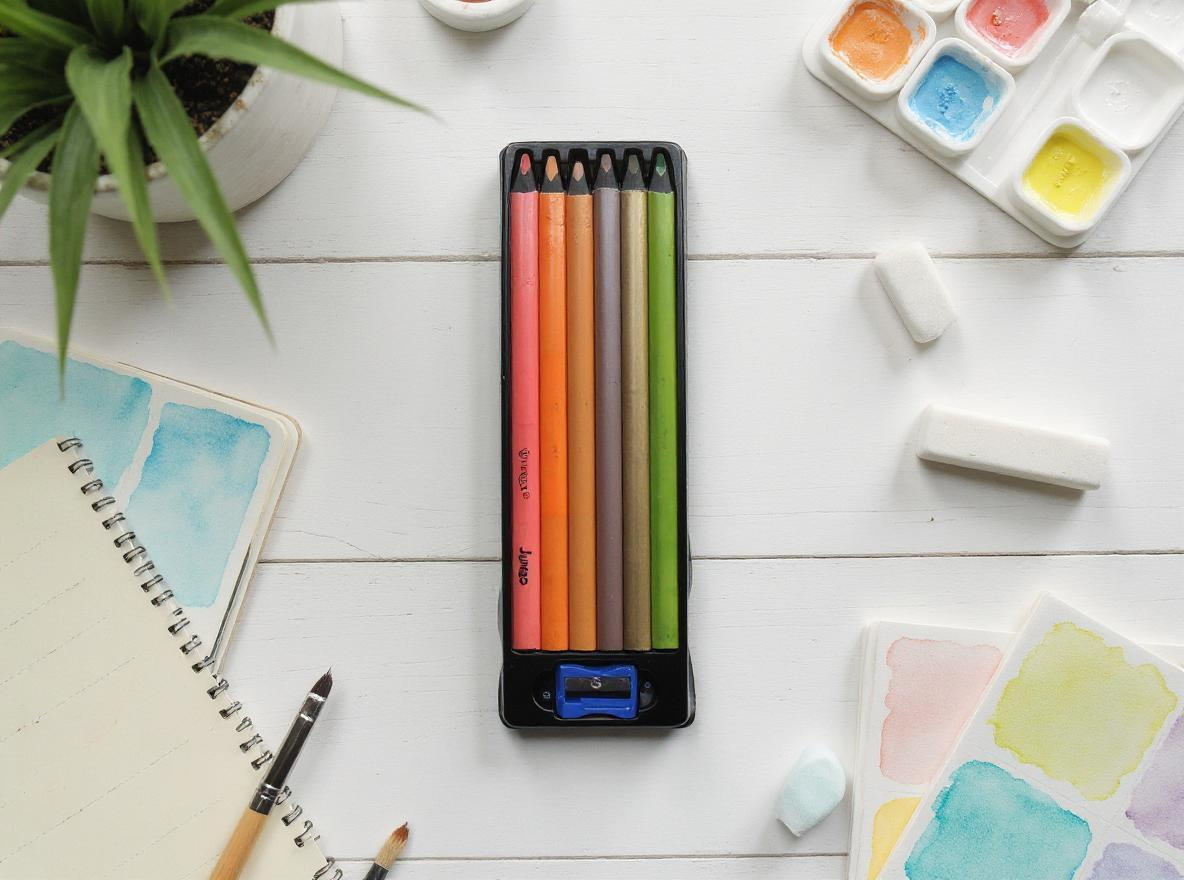 Jumbo metal pencil colours