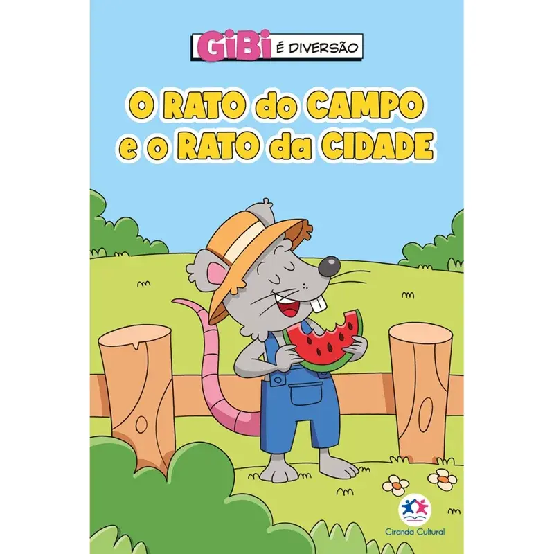 Livro Gibi O rato do campo e o rato da cidade