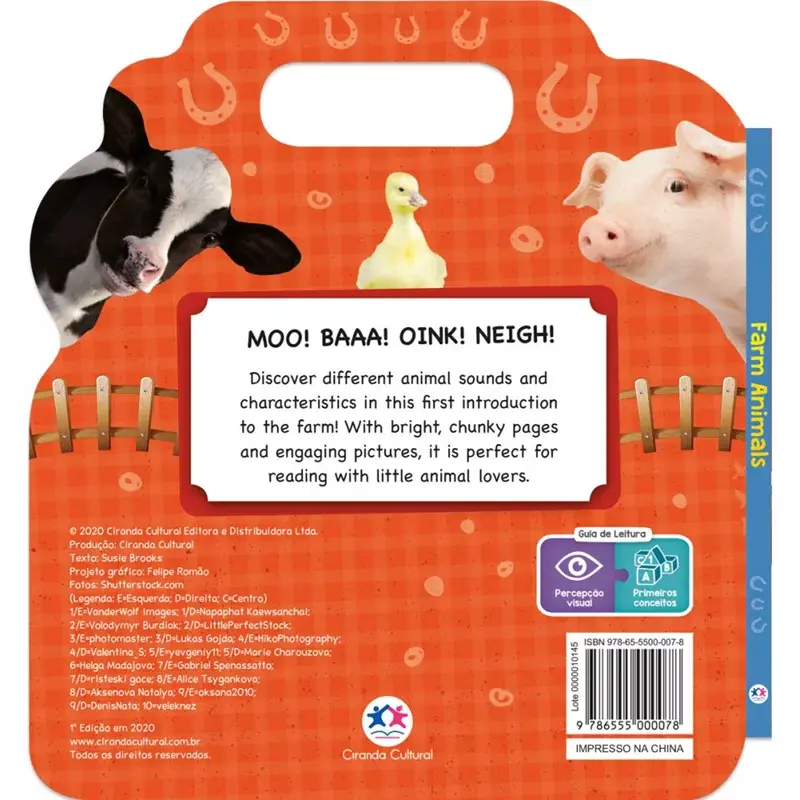 Miniatura: Livro Cartonado Farm animals