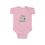 Thumbnail: Pink Infant Fine Jersey Bodysuit