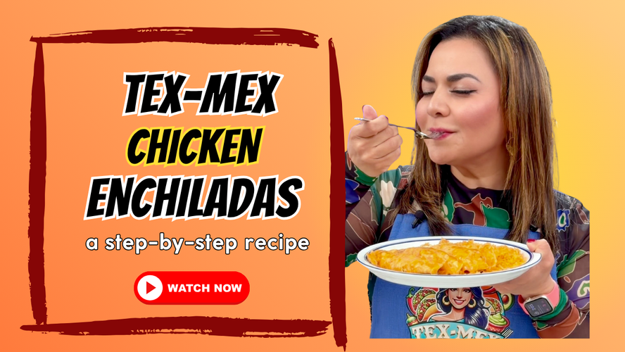 Easy Tex-Mex Chicken Enchiladas with Red Sauce