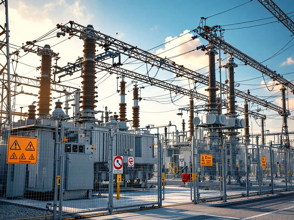High-voltage electrical substation