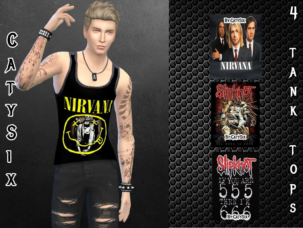 Nirvana/Slipknot-Tank Tops