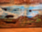 Thumbnail: West Texas Windmill Landscape — Mixed Media Wall Art