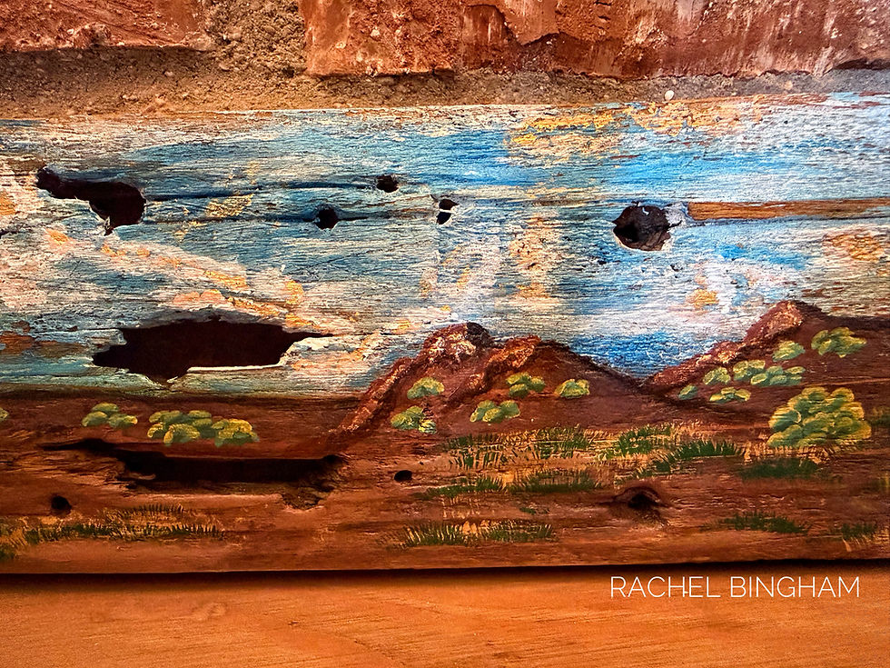 Thumbnail: West Texas Windmill Landscape — Mixed Media Wall Art