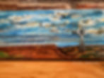 Thumbnail: West Texas Windmill Landscape — Mixed Media Wall Art