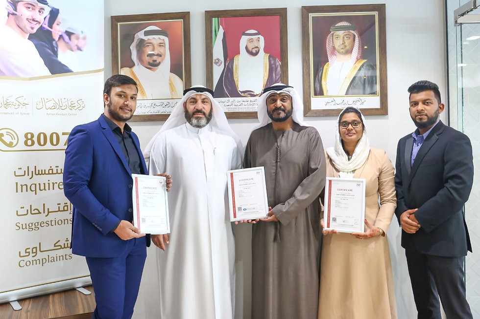 ajman contact center ISO