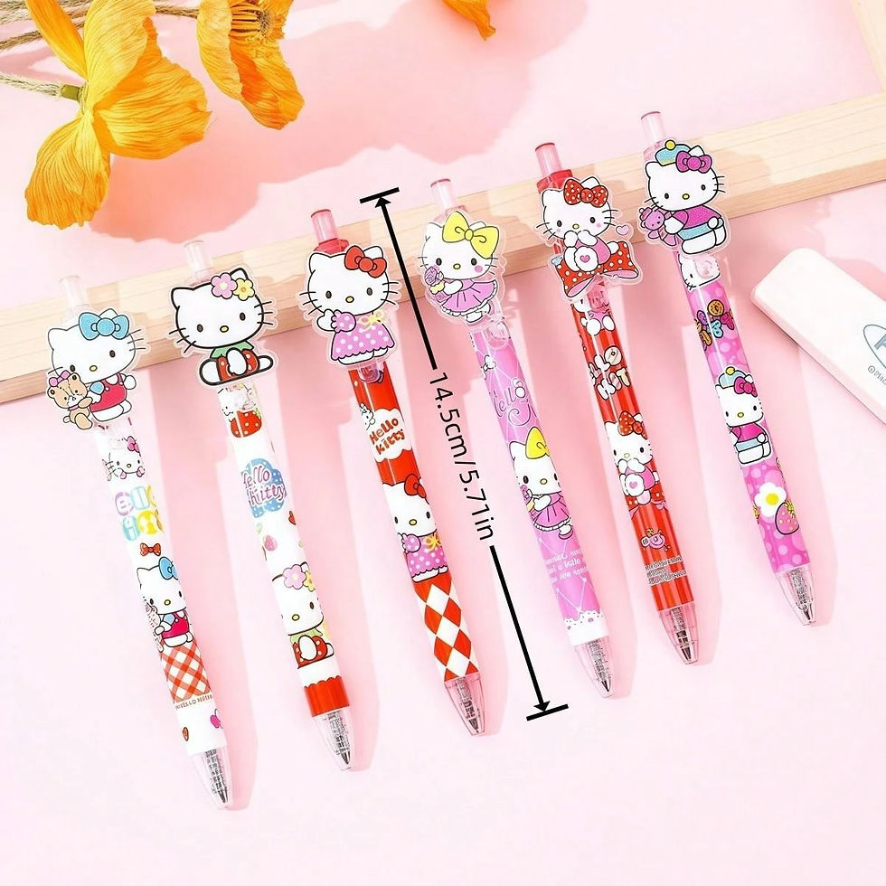 Thumbnail: 5pcs/set Sanrio Hello Kitty Patch Gel Pen