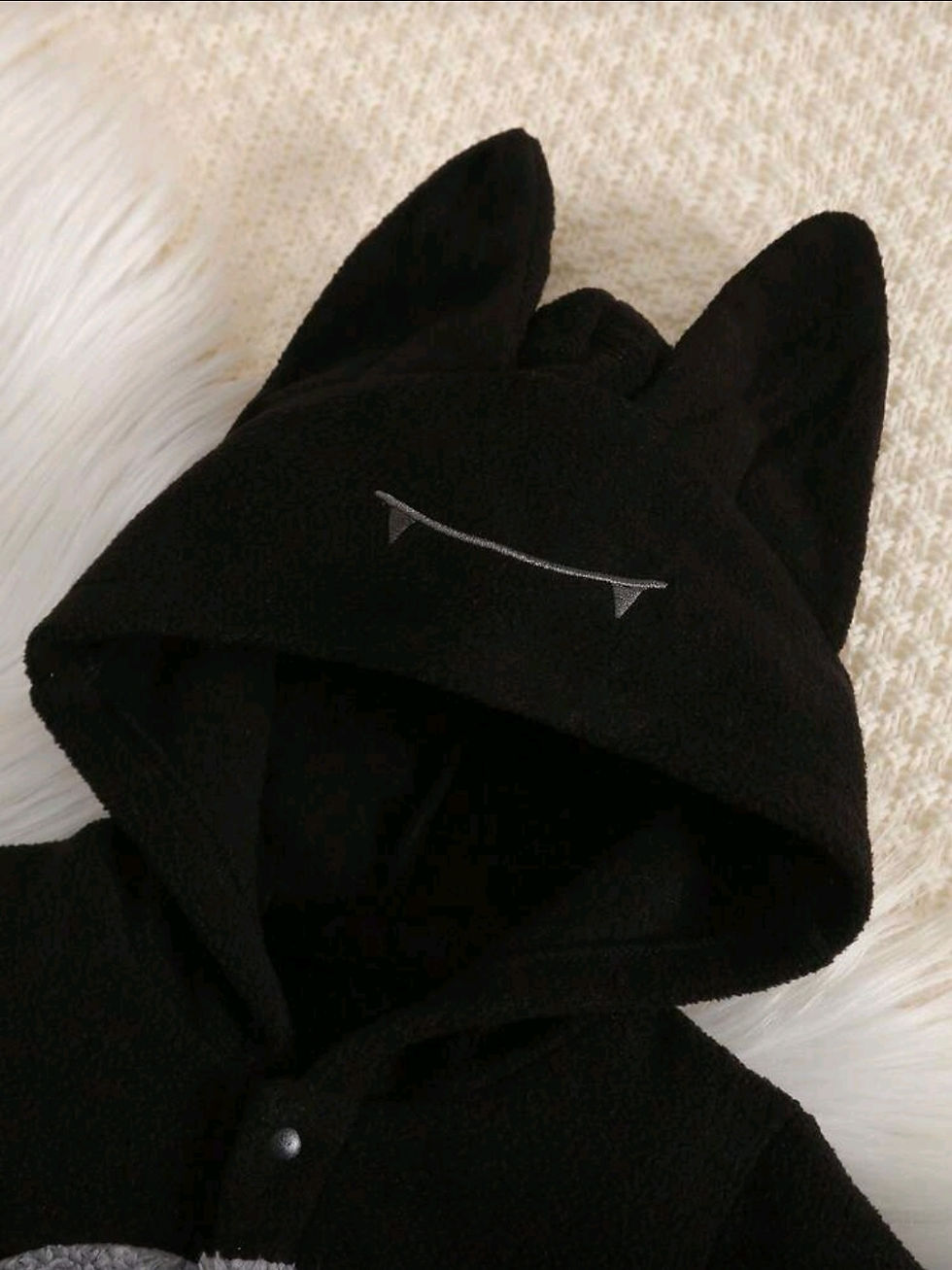 Thumbnail: Baby Boy Cute Bat Embroidery Thickened Long Sleeve Romper C