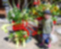 Young Boy with Red Bike