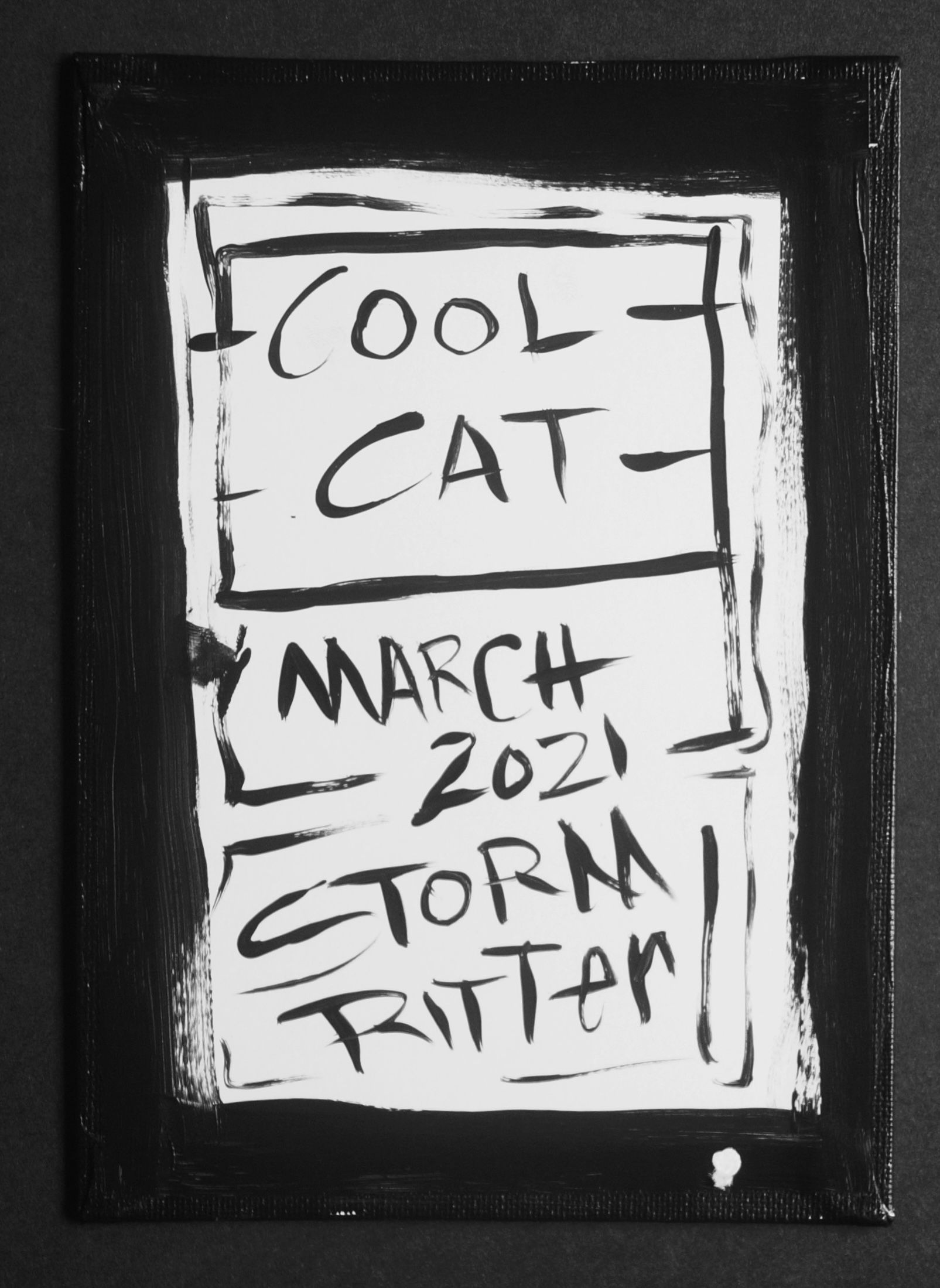 Cool Cat (Esoteric) - Painting on Canvas Panel (5x7")