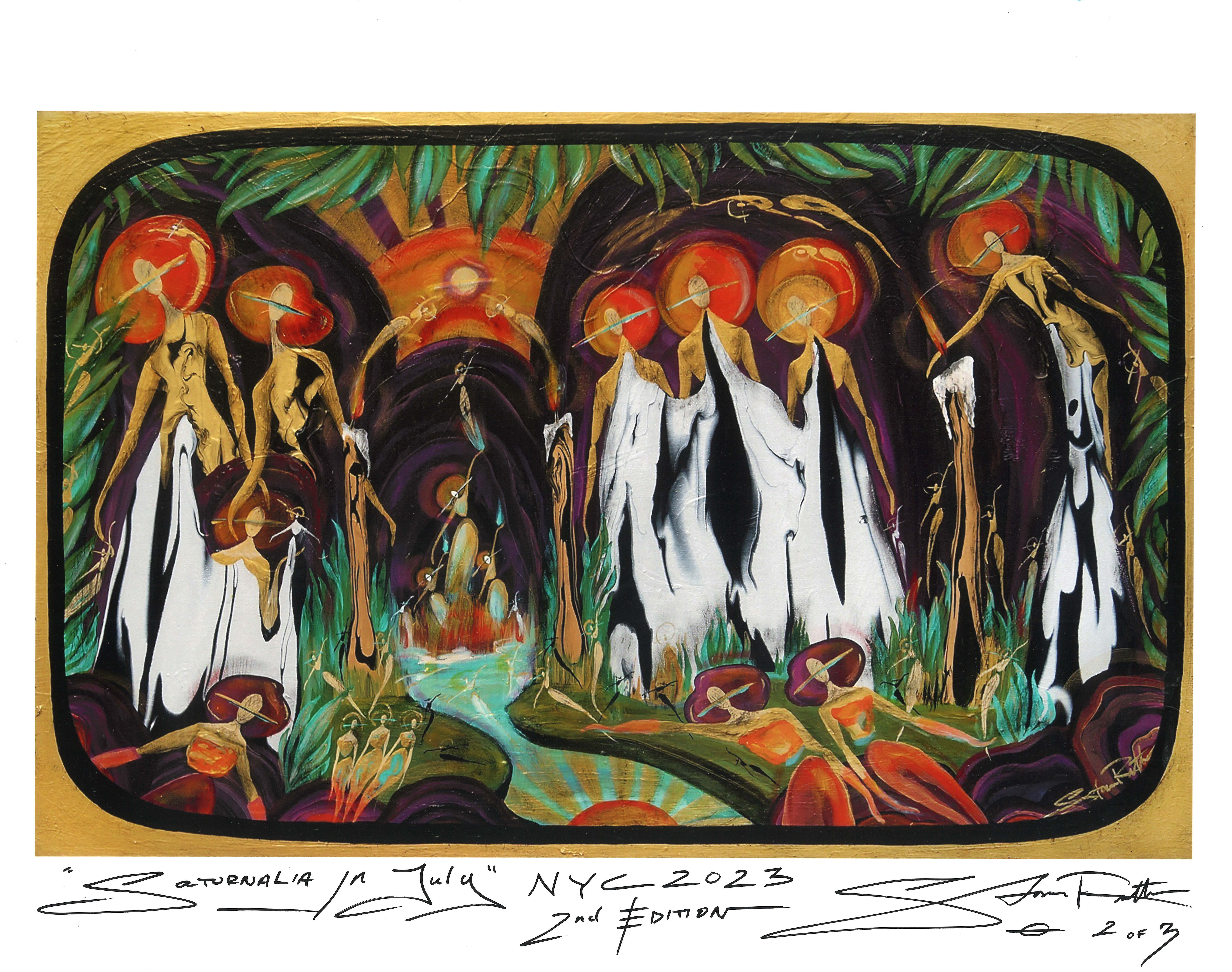 "Saturnalia In July" 1st & 2nd Edition 2022-23, Signed Luxury Print (11x14")