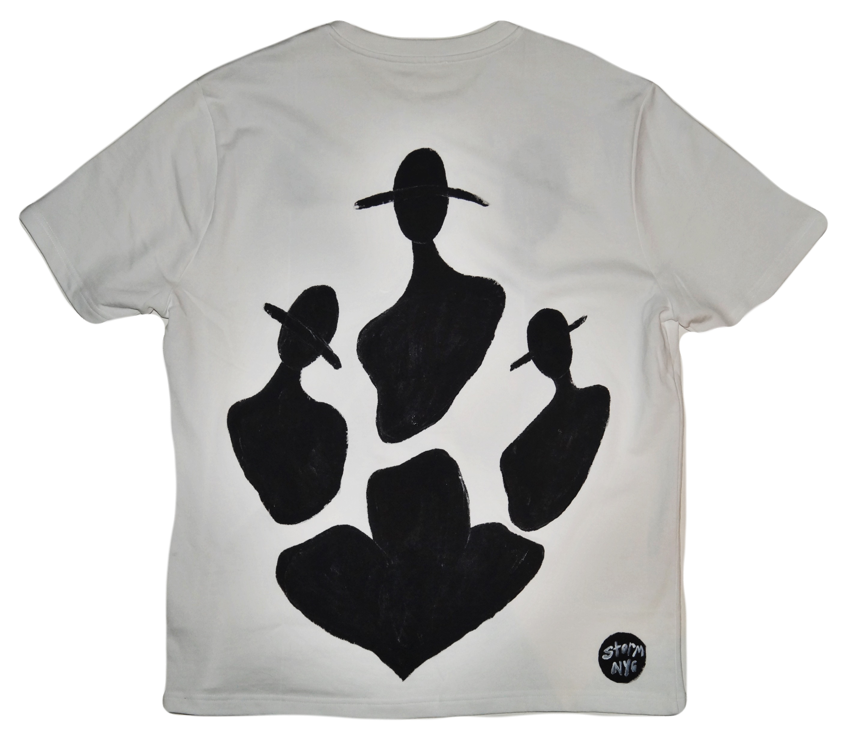 The Cool People (Stamped) Painted Cotton T-Shirt