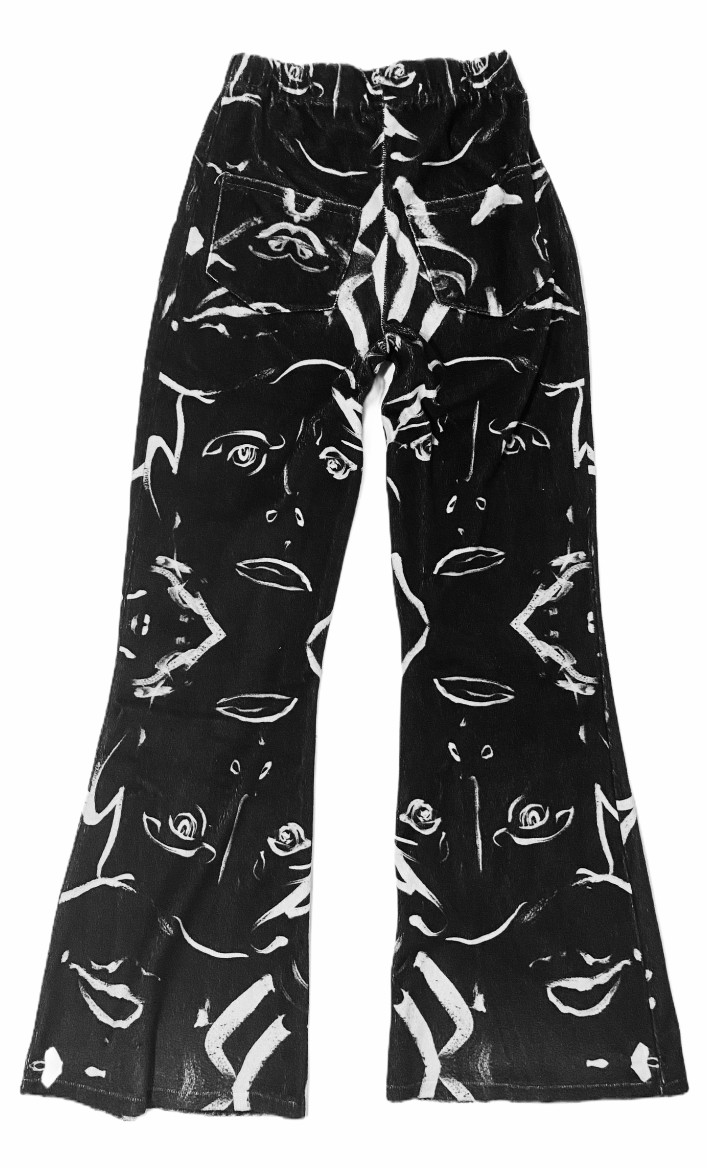 XS - The Cool Faces Fuzzy Bell Bottoms