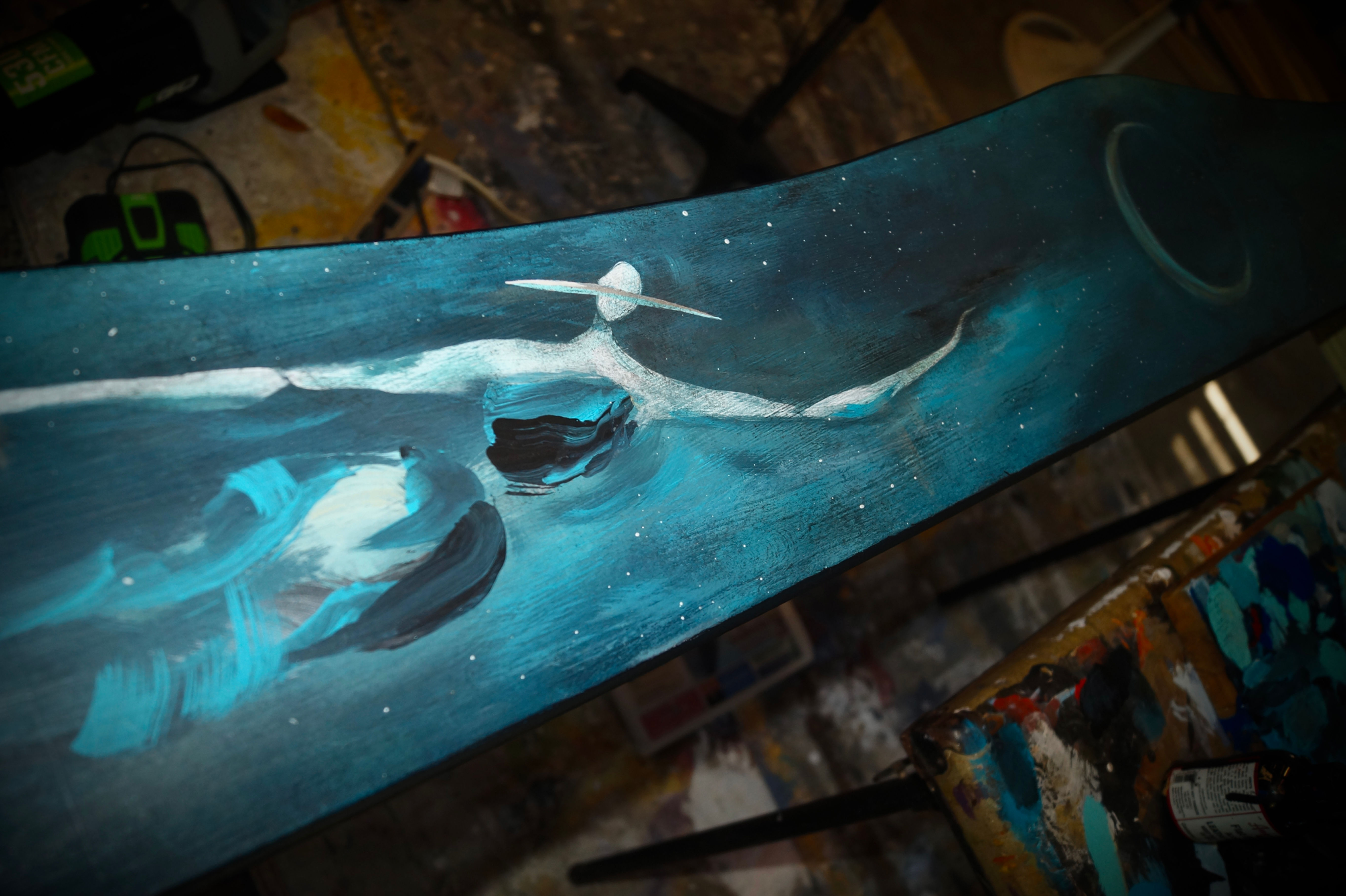 "The Cool People of The Blur" Painted Wooden Mirror Frame (8') *Commission