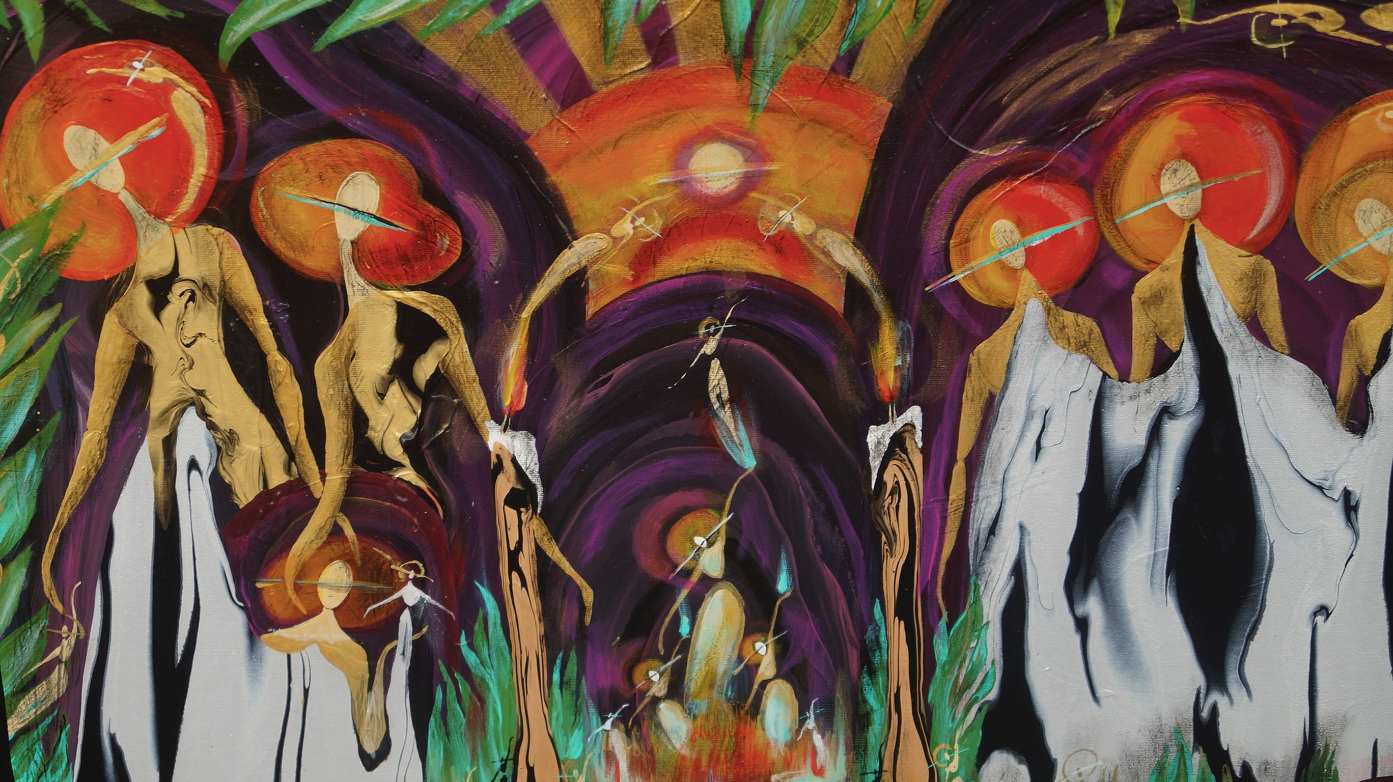 "Saturnalia in July" Painting on Canvas (24x36")