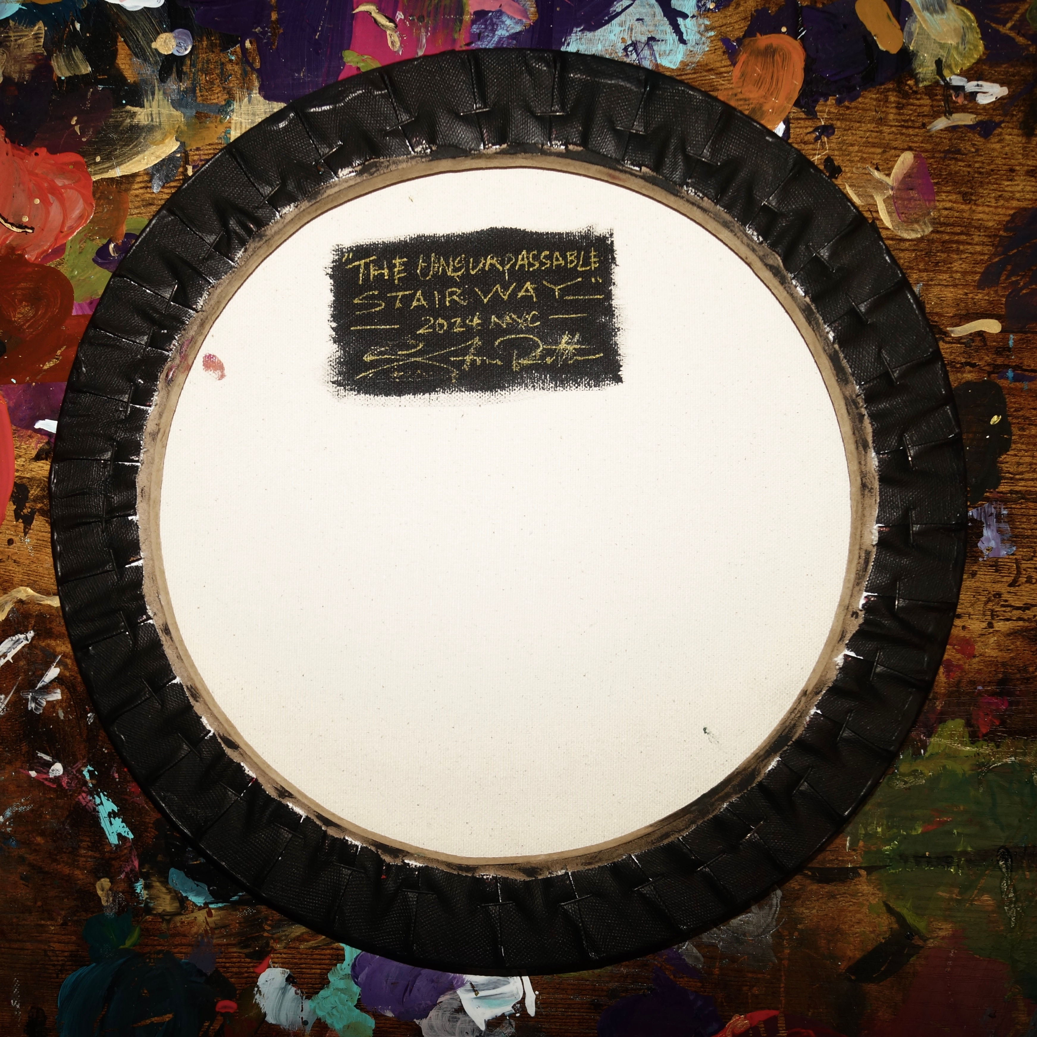 "The Unsurpassable Stairway" Painting on Canvas (12")