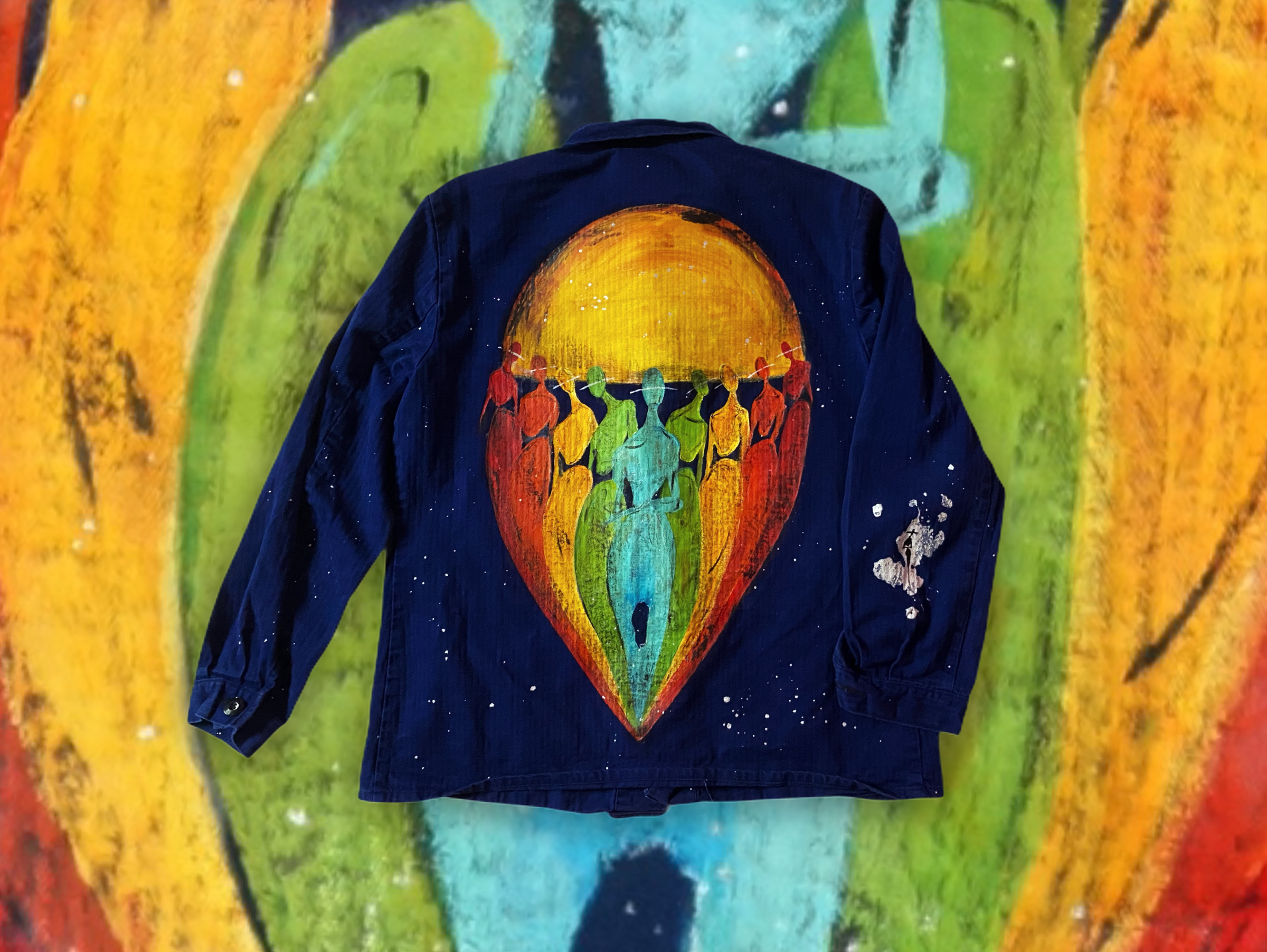 M - Artist Painted Smock (Love Spectrum)