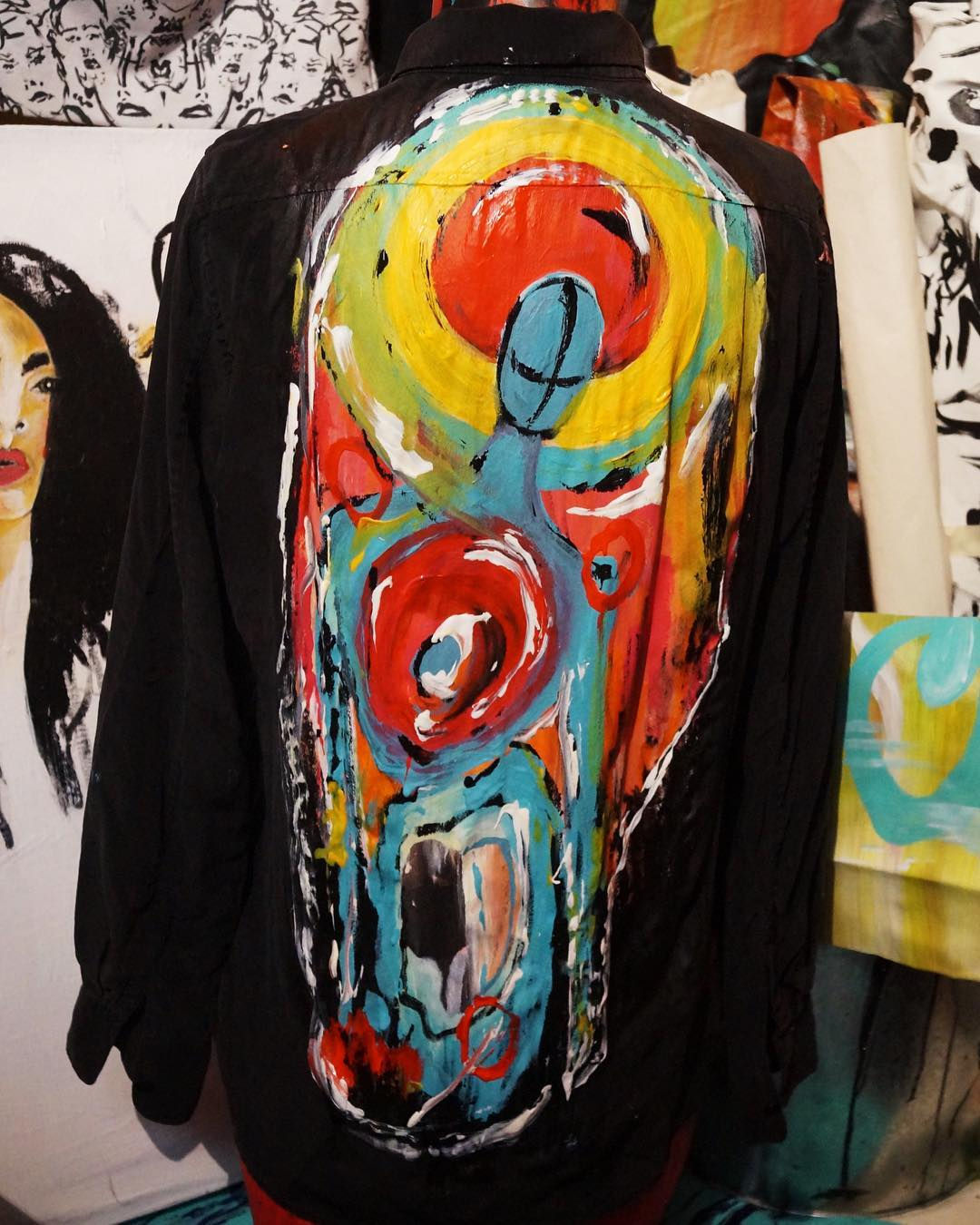 S - Painted Surrealist Cool People Blouse