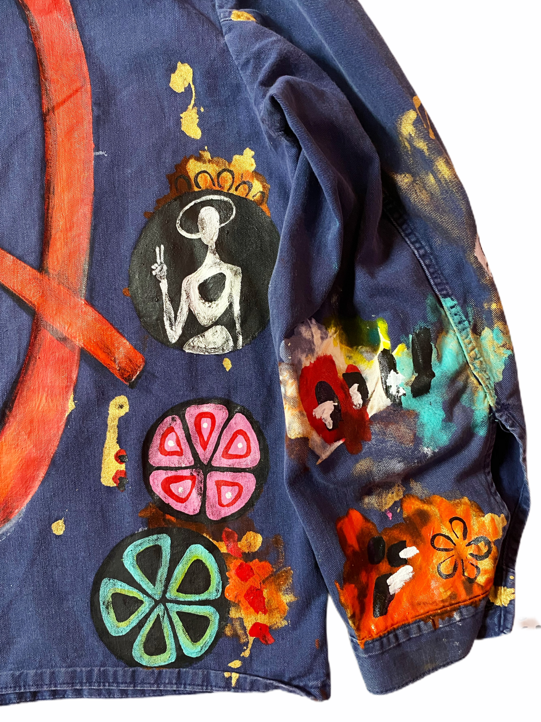S/M - Artist Painted Smock (Swan Swamp)