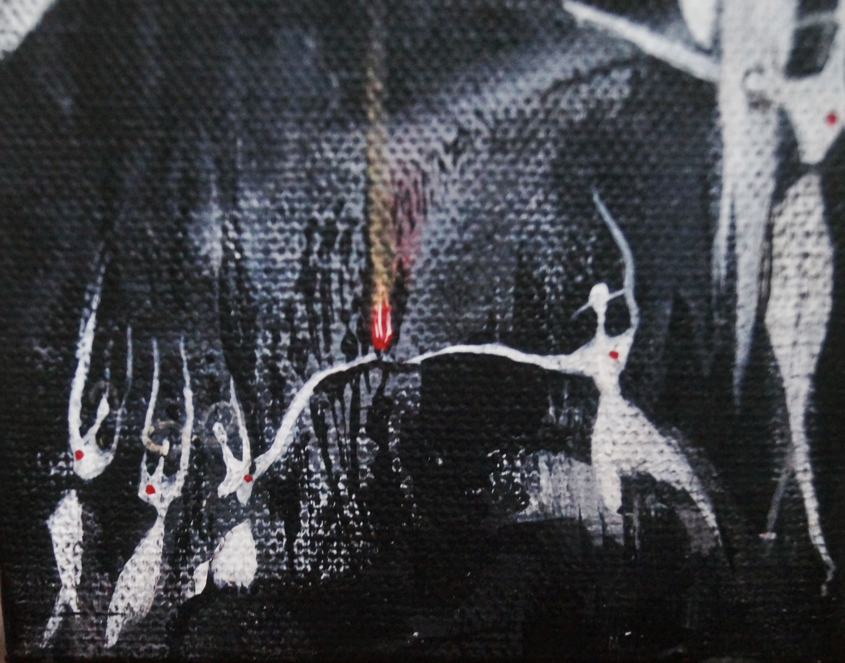 "Duel of Despair" - Acrylic on Canvas (4x6")