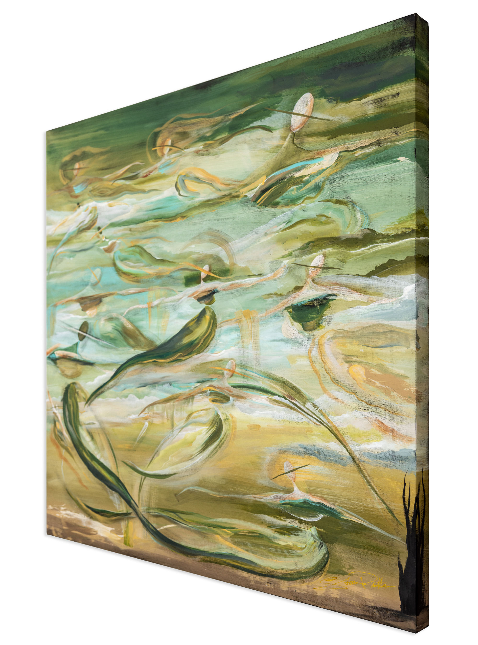 "How The Spirits Grow" Painting on Canvas (32 x 32")