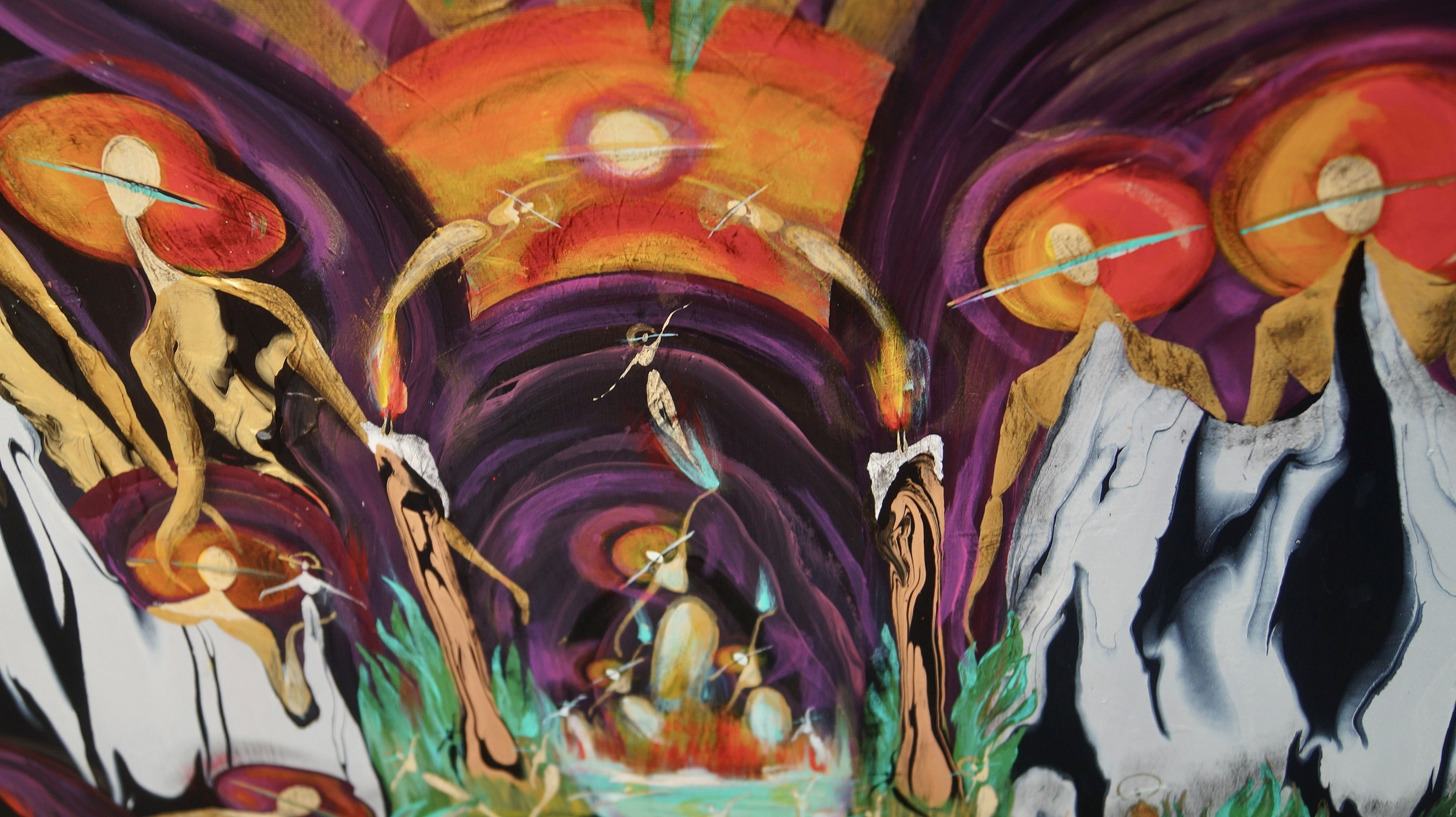 "Saturnalia in July" Painting on Canvas (24x36")