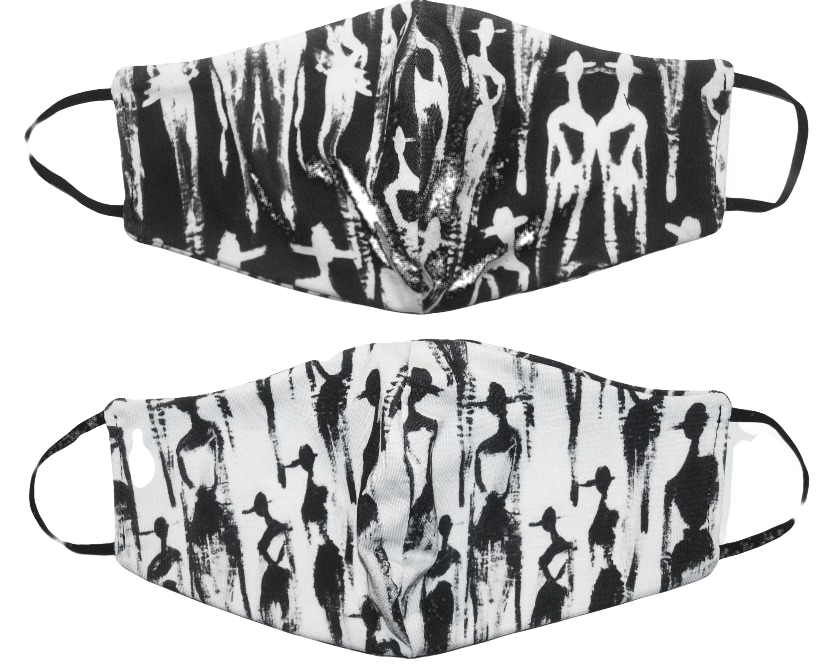 Thumbnail: The Cool People Reversible B/W Face Unique Mask