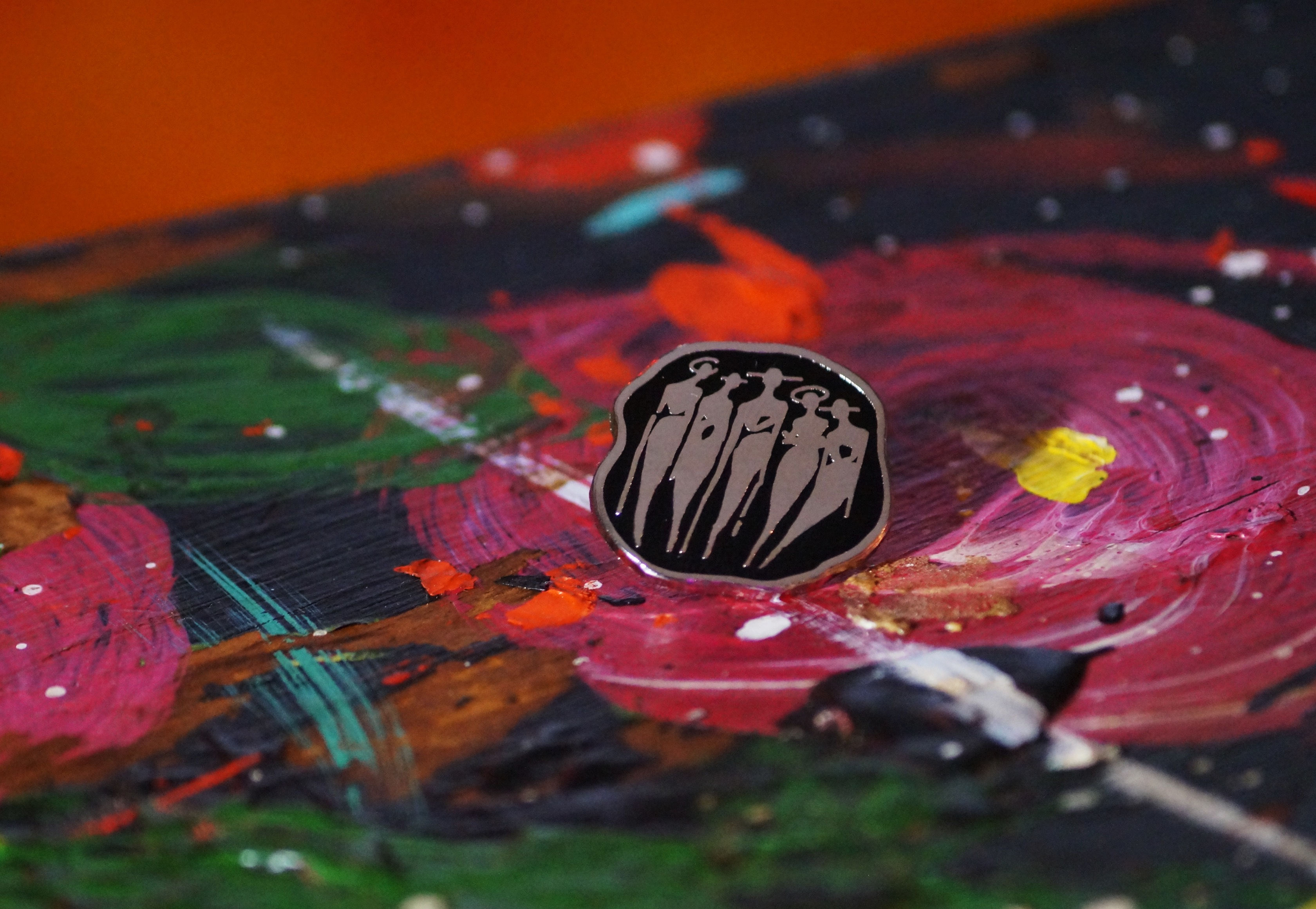 "The Cool People Classic" Silver Metal Pin