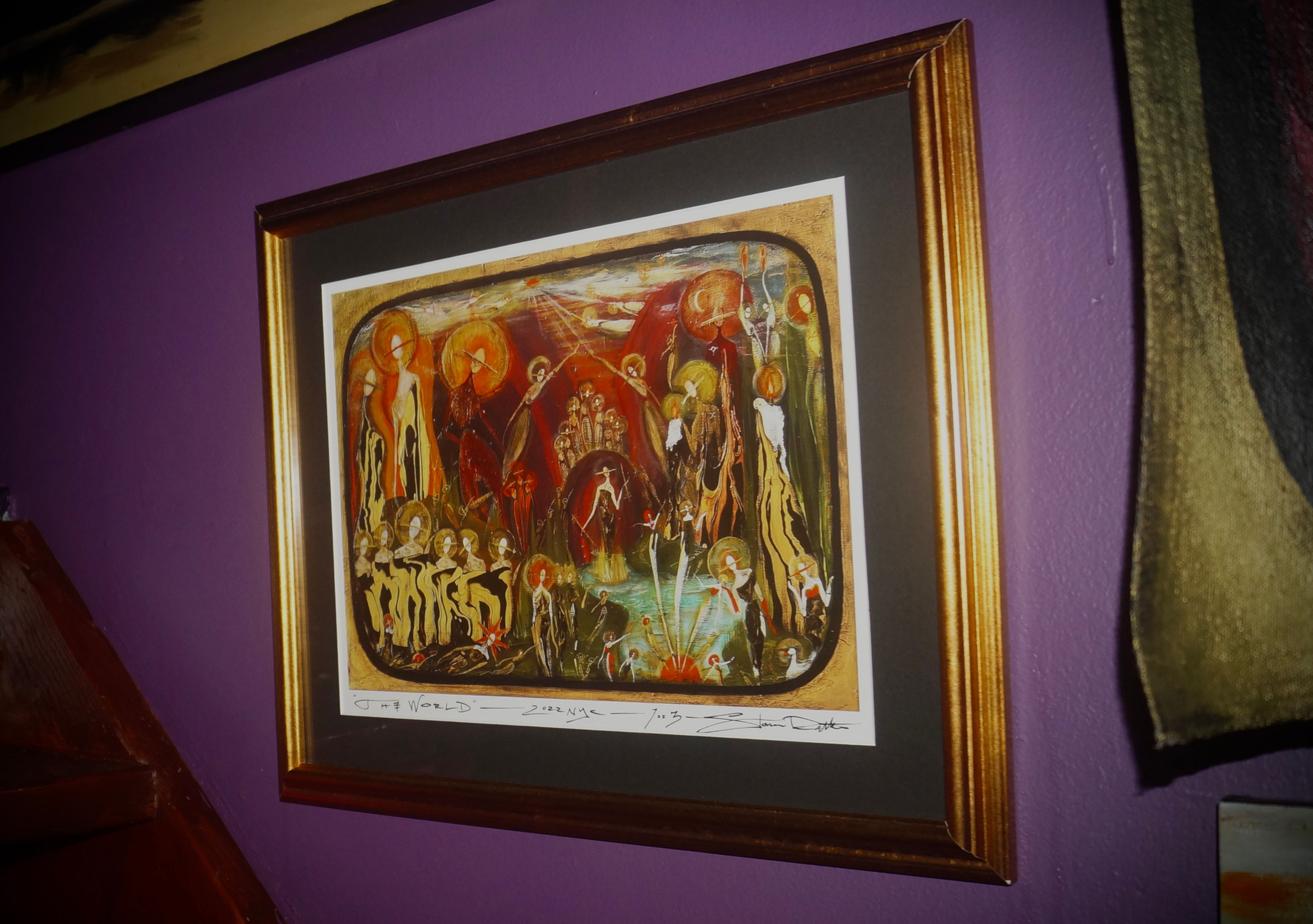 "The World" 1st Edition 2022, Framed Signed Luxury Print