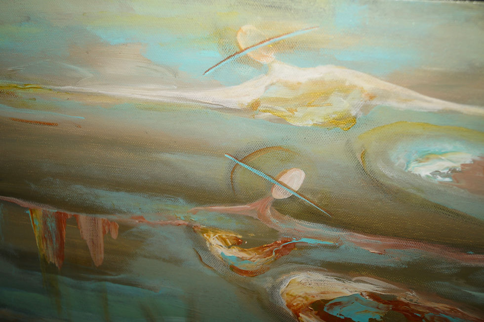 Thumbnail: "Traces of Tranquility" Painting on Canvas (18x24")