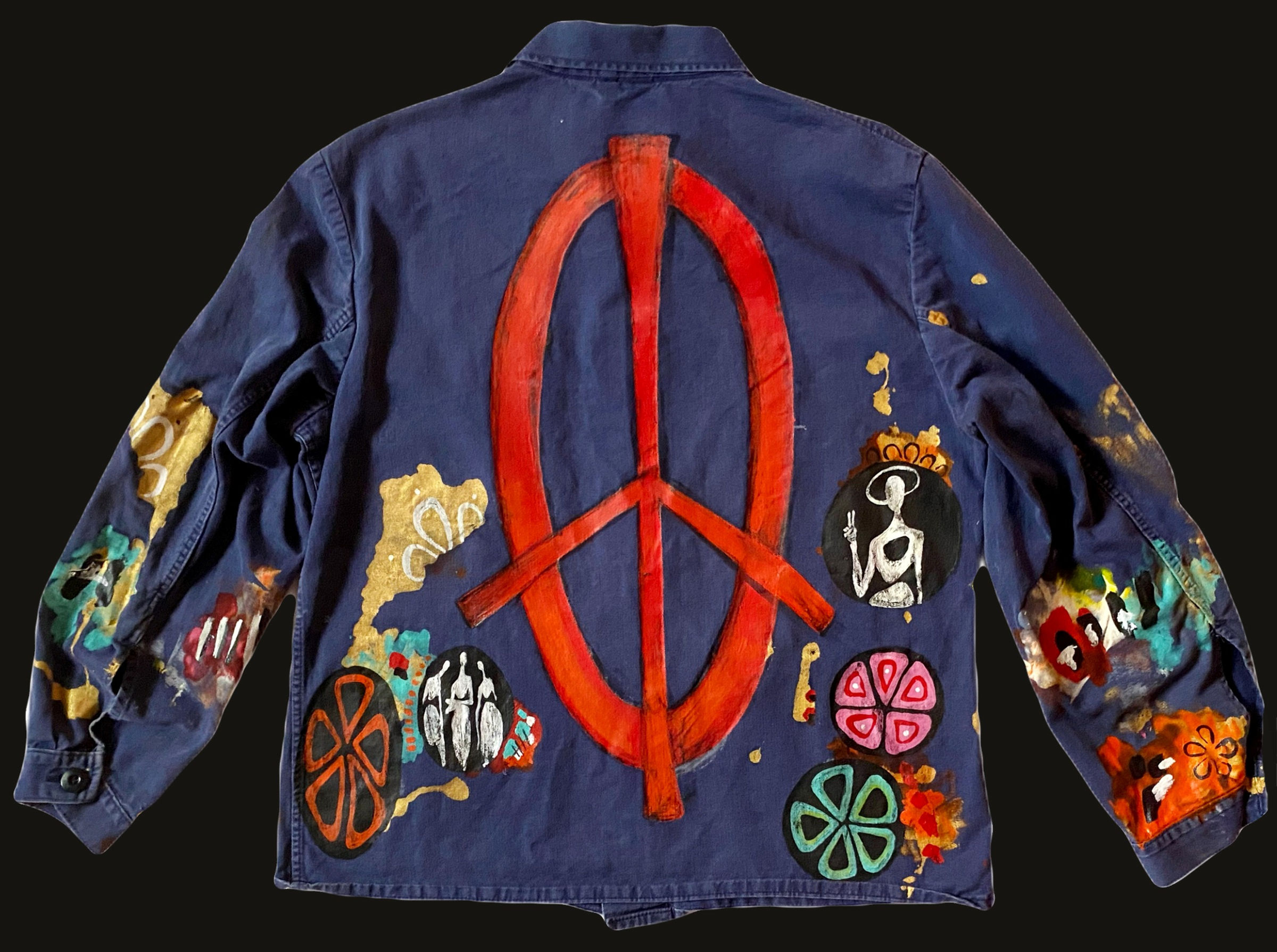 S/M - Artist Painted Smock (Swan Swamp)