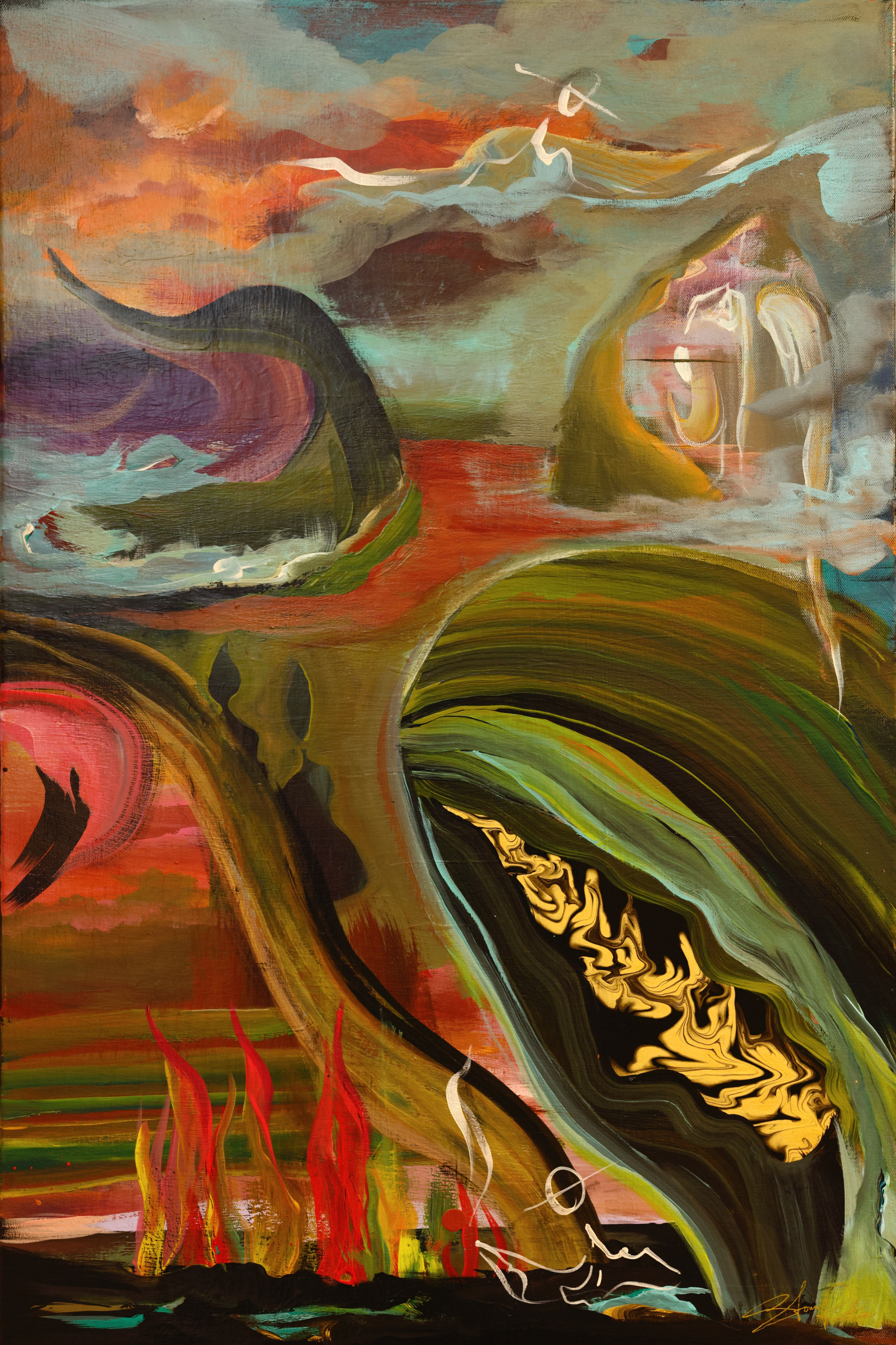 "Allowing Yourself to Play The Protector Is The Ultimate Privilege" (24x36"
