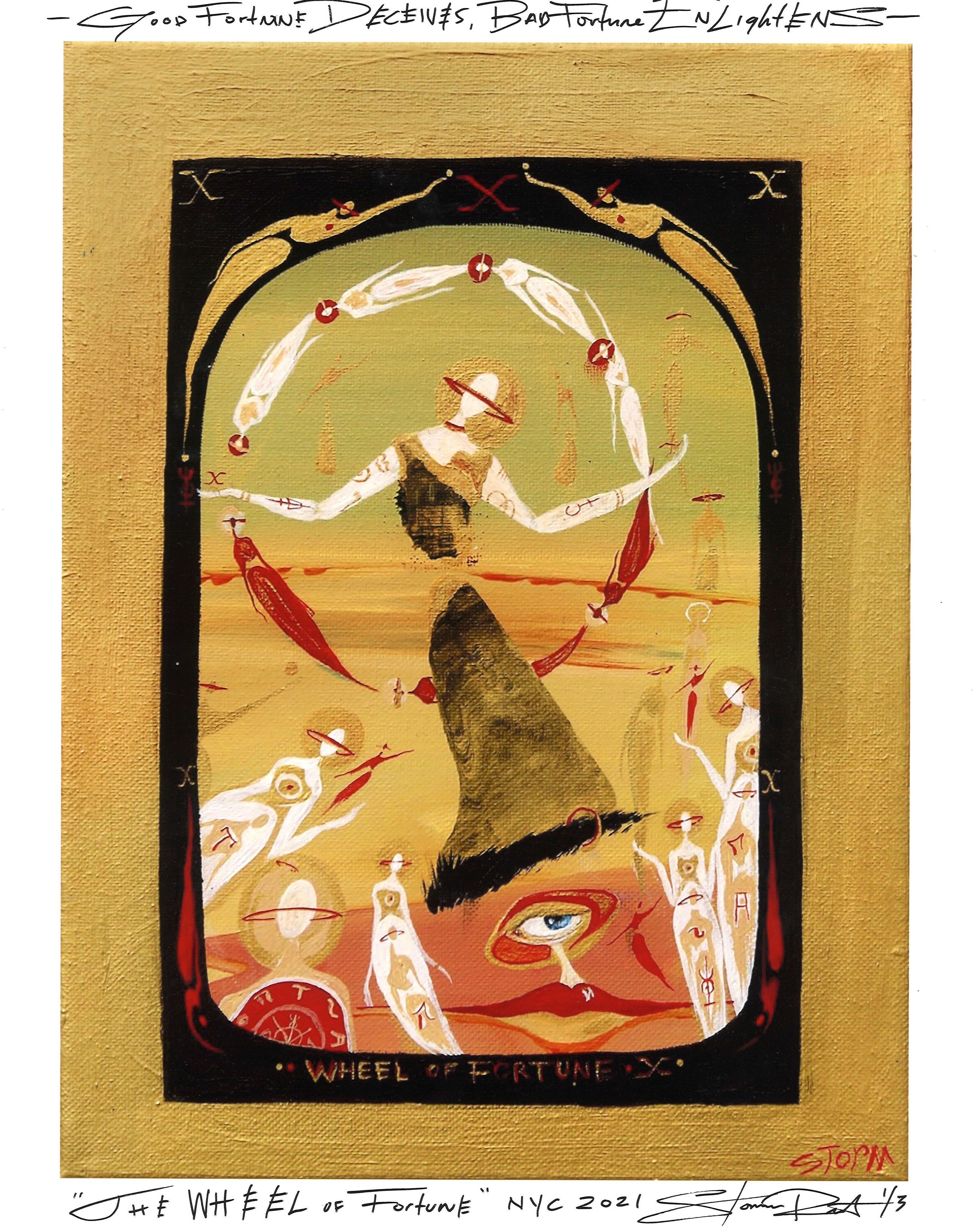 "The Wheel of Fortune" 1st Edition 2021, Signed Luxury Print (11x14")