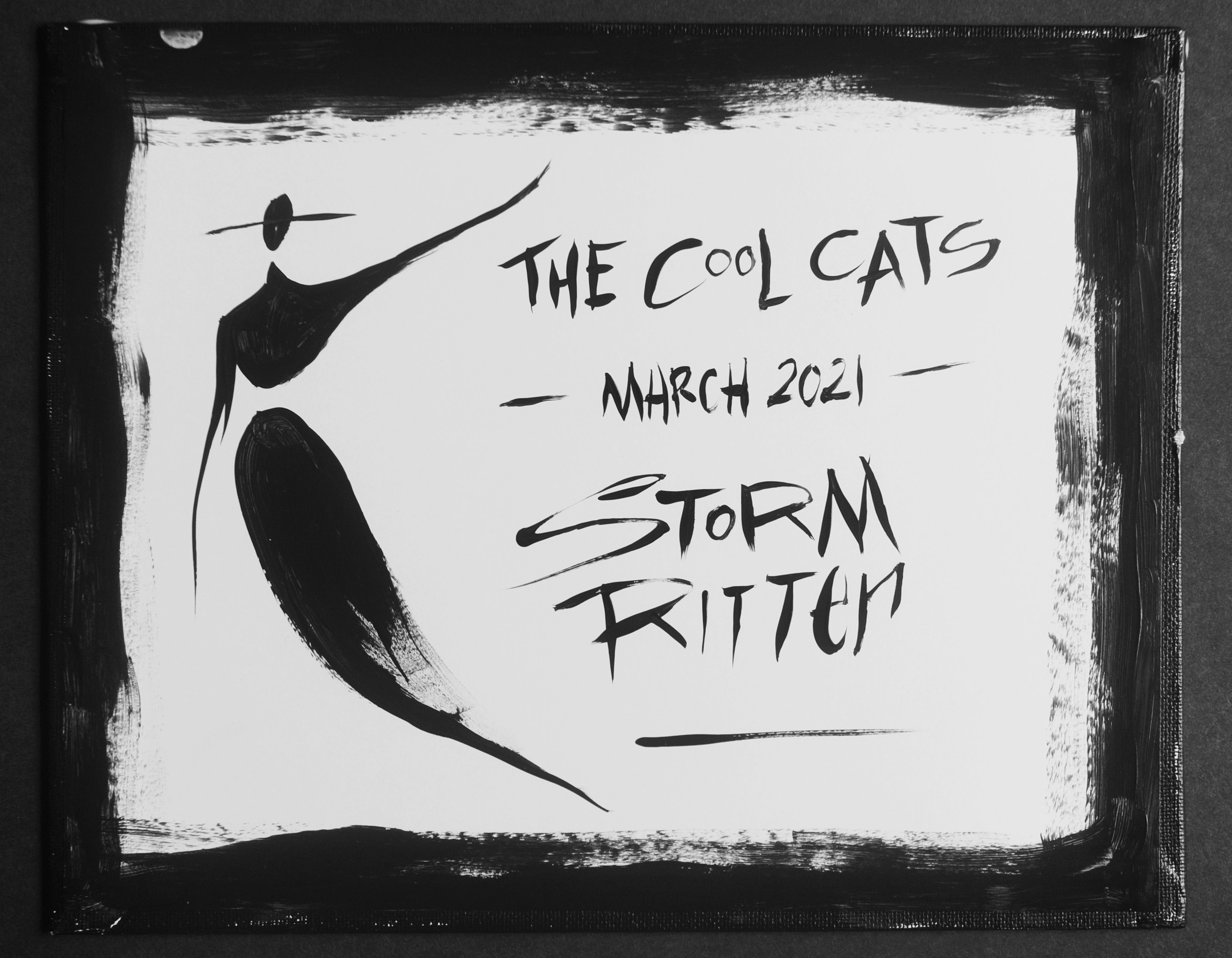 The Cool Cats (3/2021) - Painting on Canvas Panel (8x10")