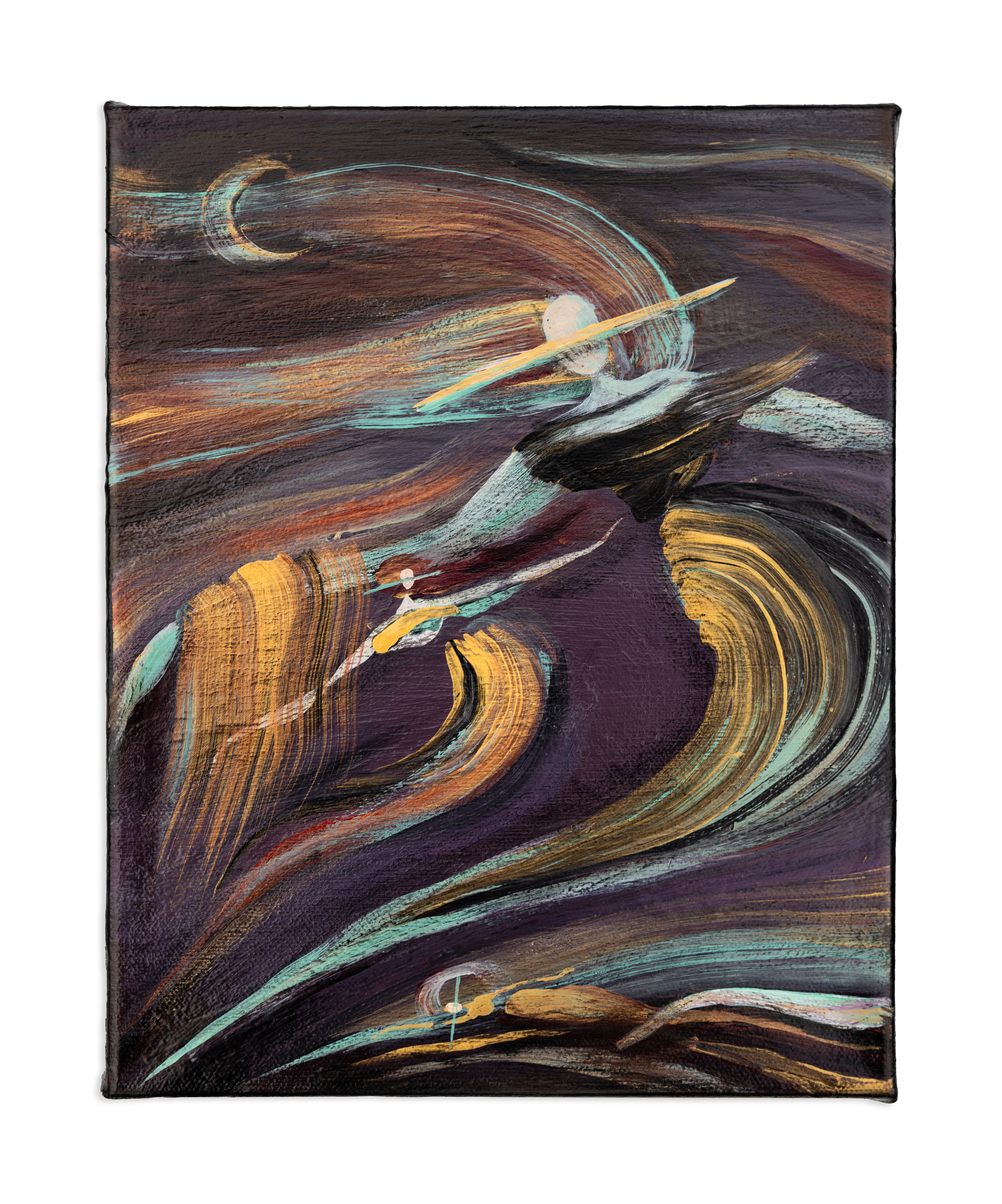 "Disconnected, But Still The Same" Triptych on Canvases (8x10" / 10x24")