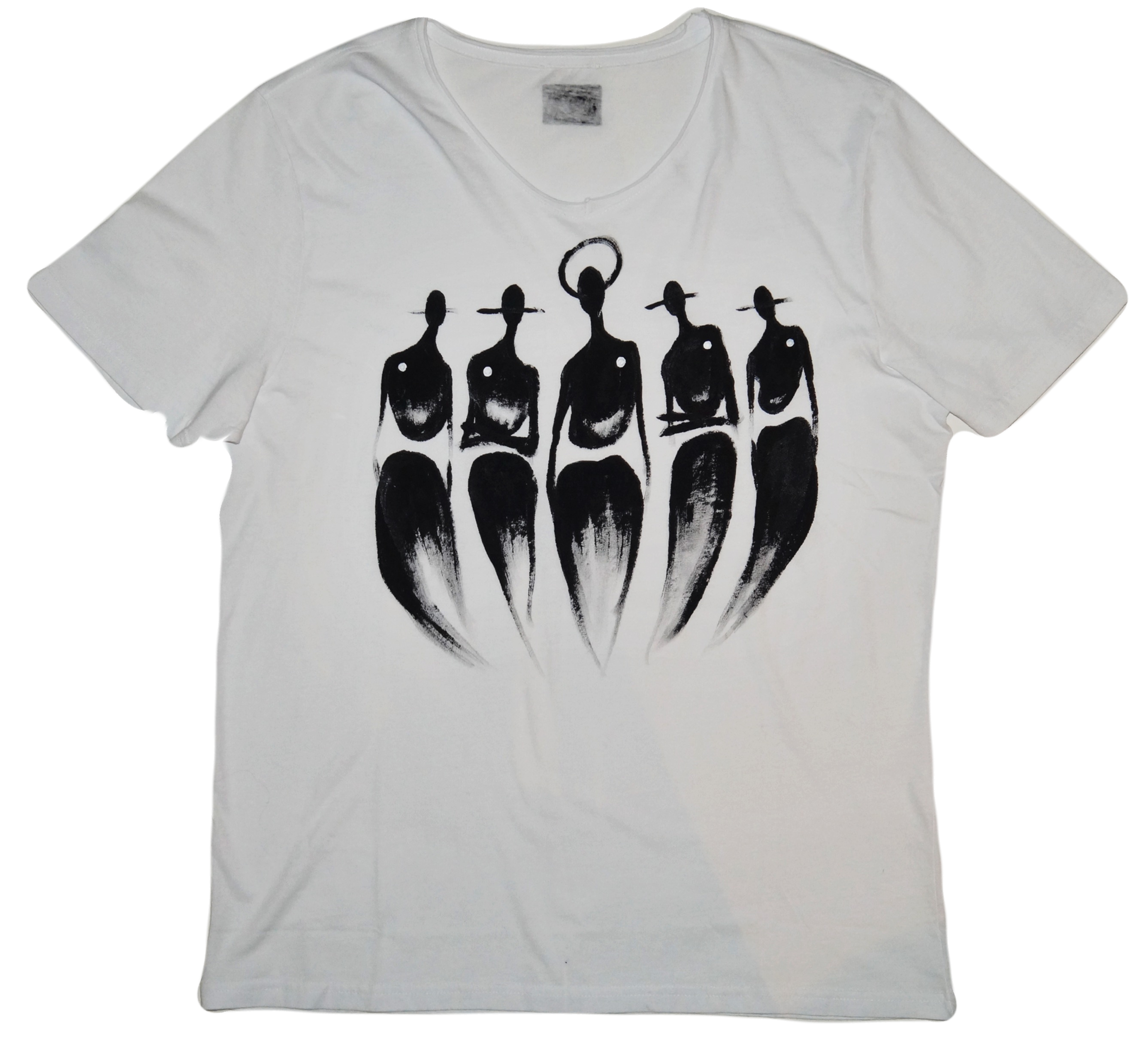 The Cool People (Original Five) Painted Cotton T-Shirt