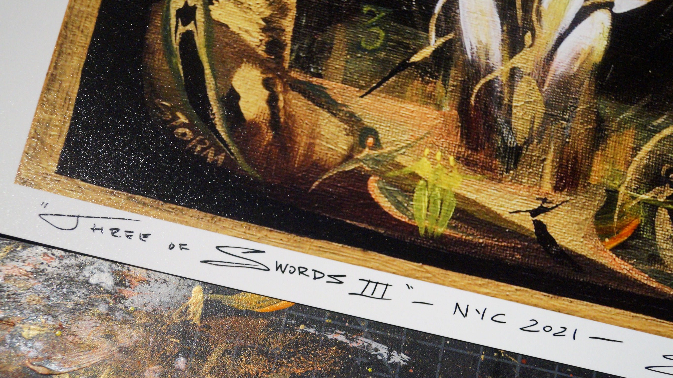 "Three of Swords" 1st Edition 2021, Signed Luxury Print (11x14")