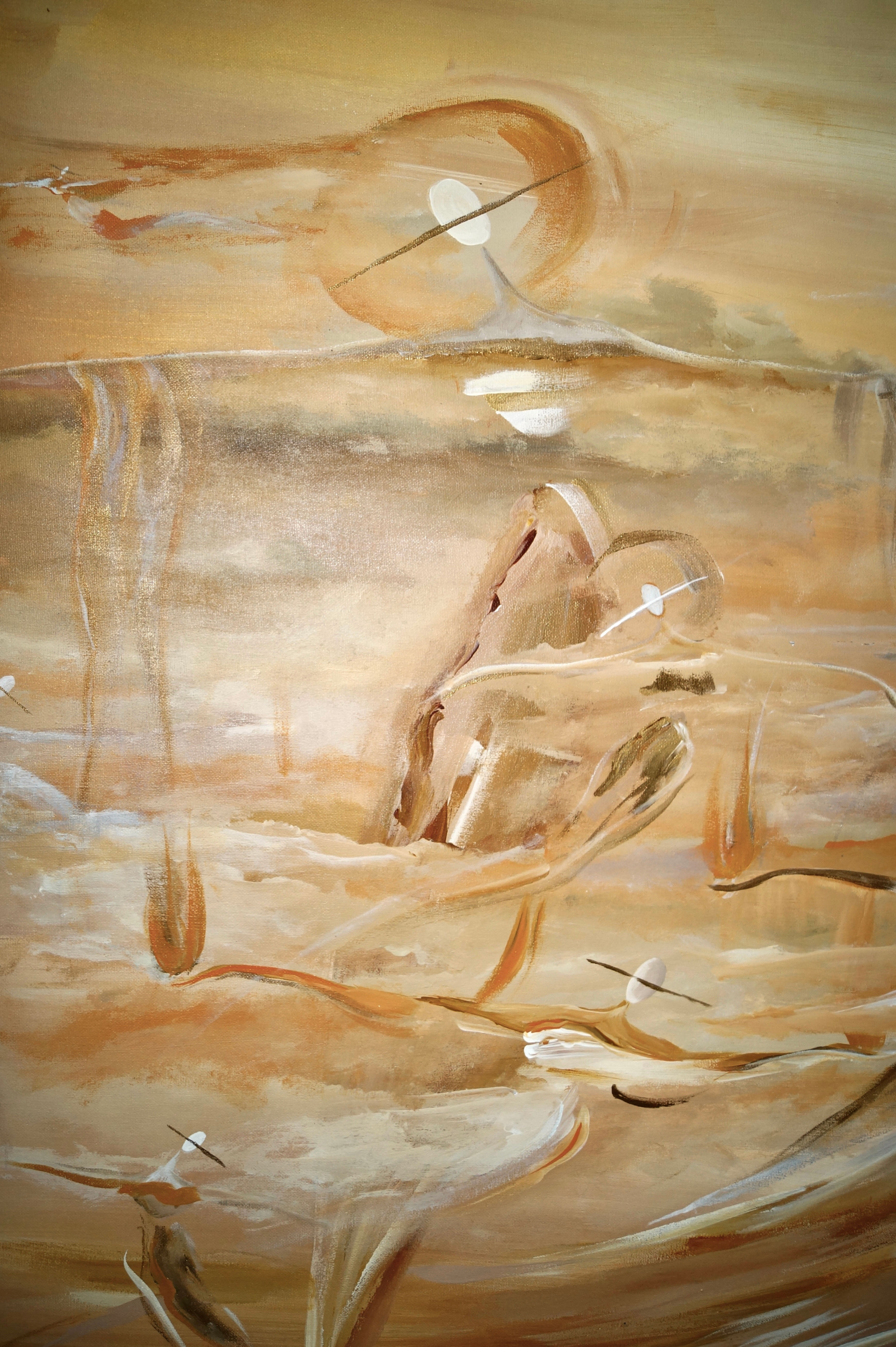 "Pulled" Framed Canvas Painting (38 x 42")