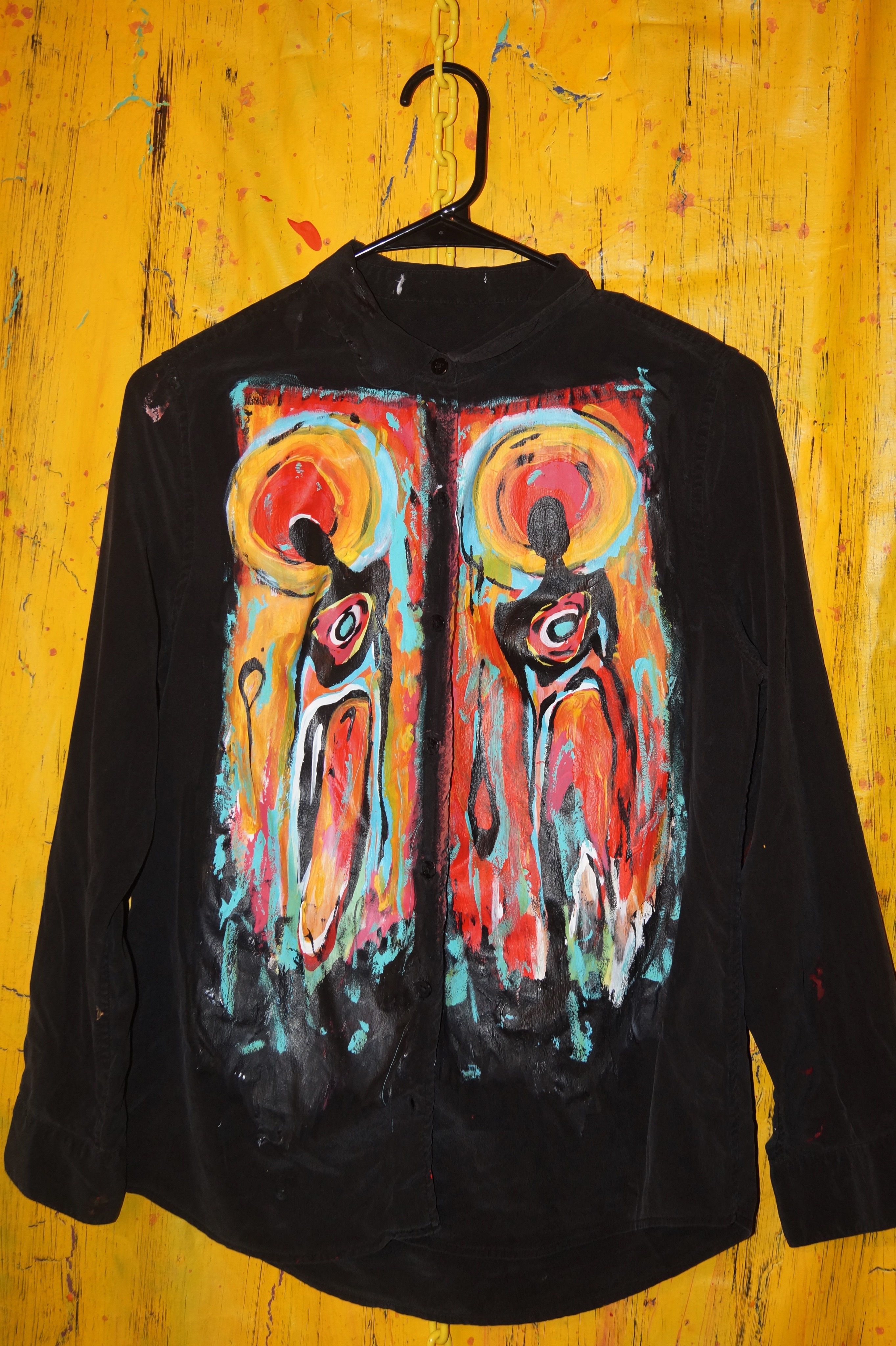 S - Painted Surrealist Cool People Blouse