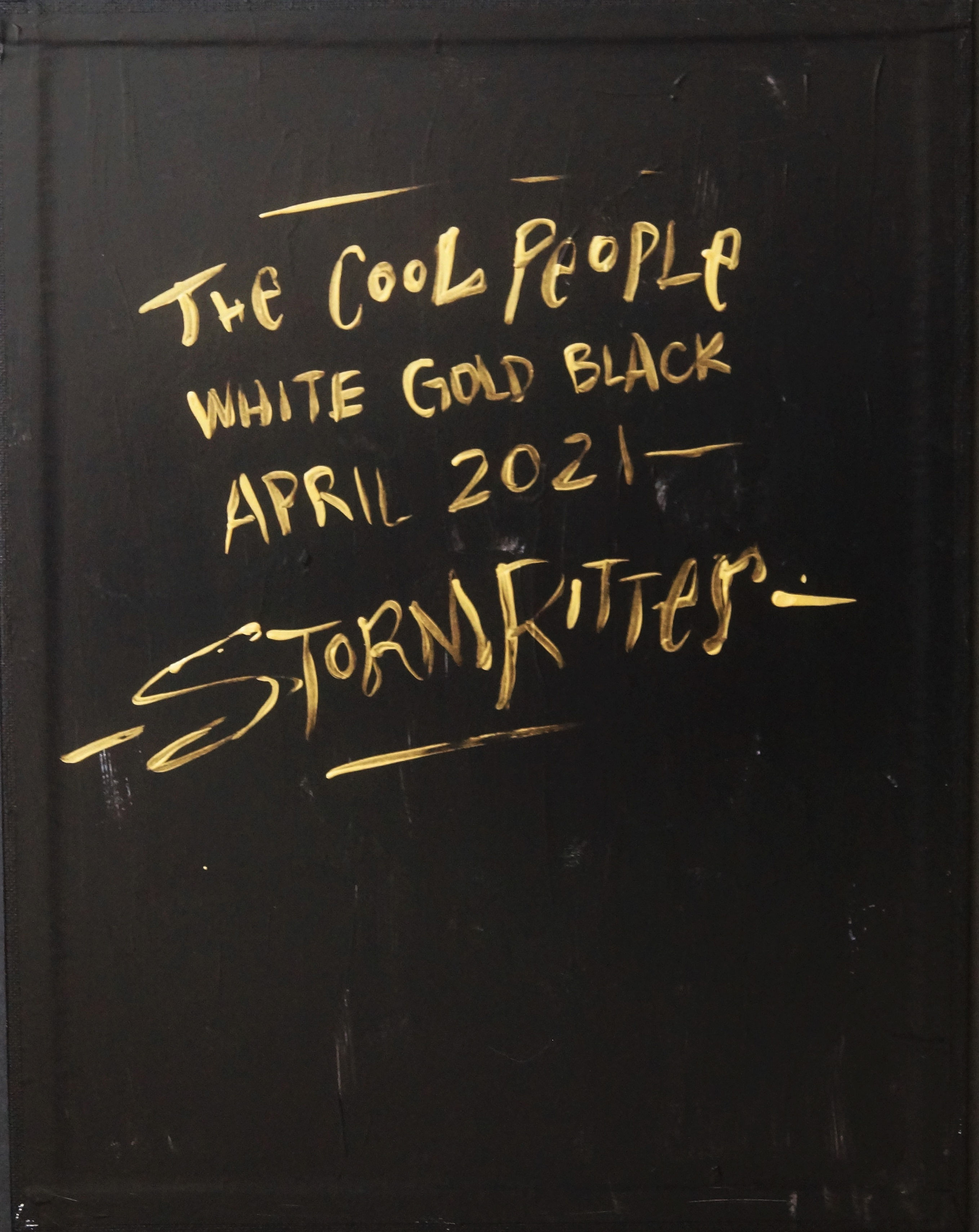 The Cool People (WBG) (4/2021) - Painting on Canvas Panel (11x14")