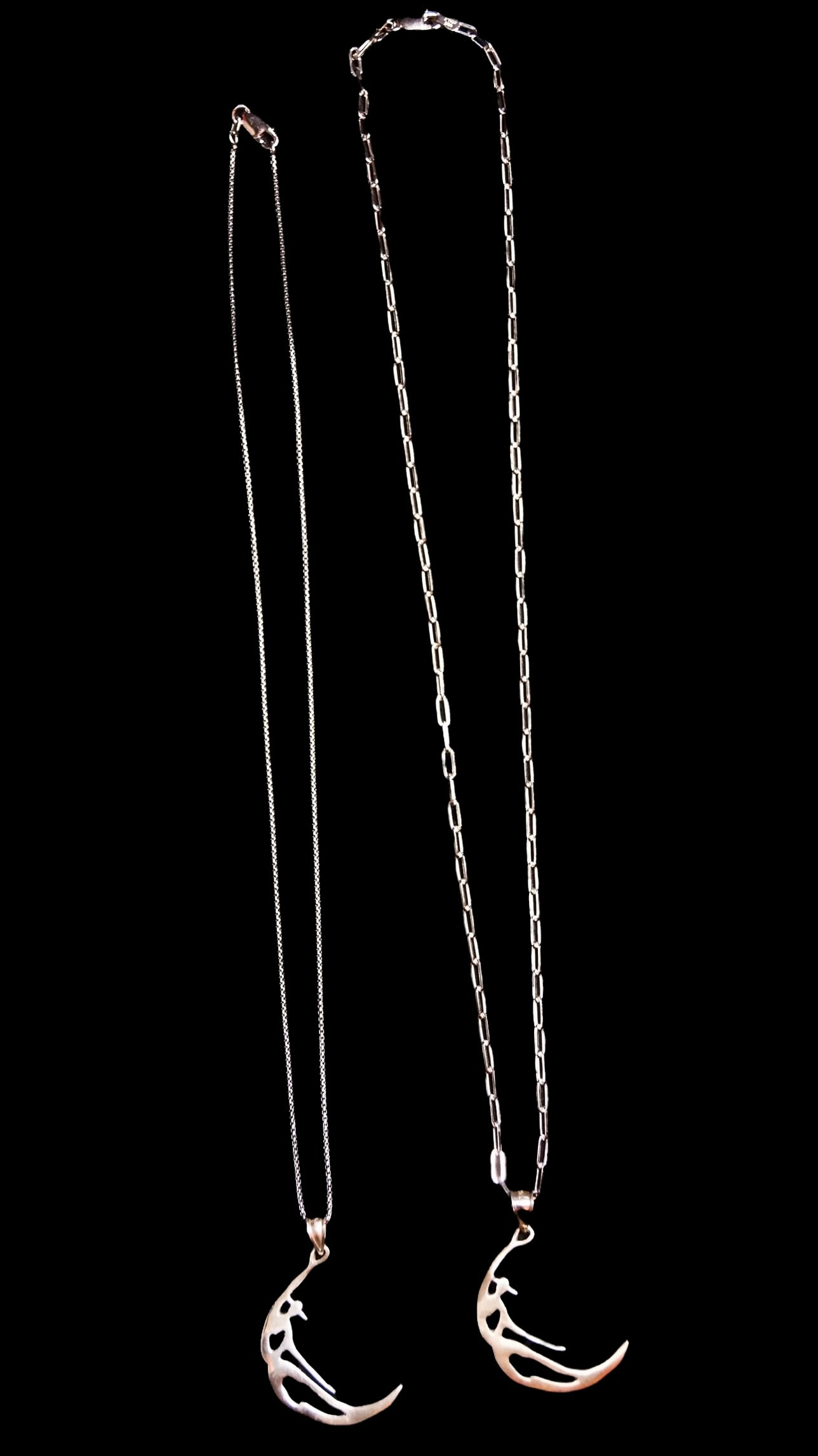 Sterling Silver - Moon (Lunar Curve) of The Cool People