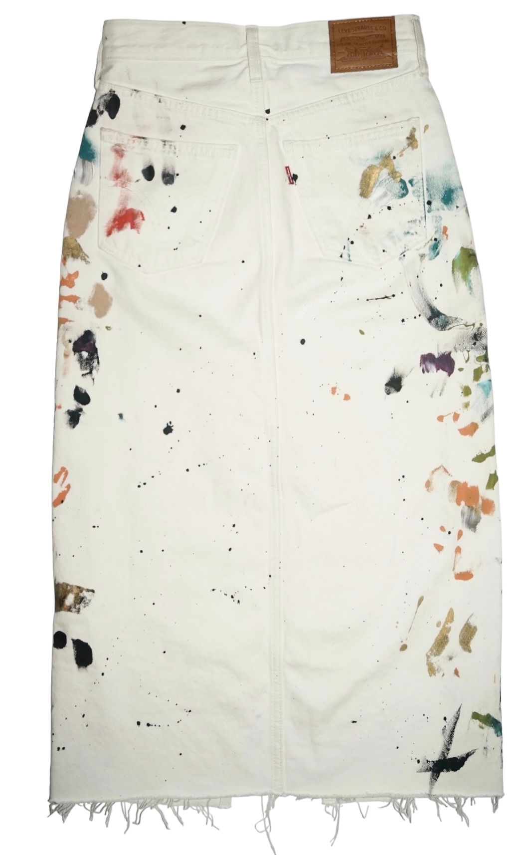 Custom Painted: Artist Outfit - Denim Levi's Skirt