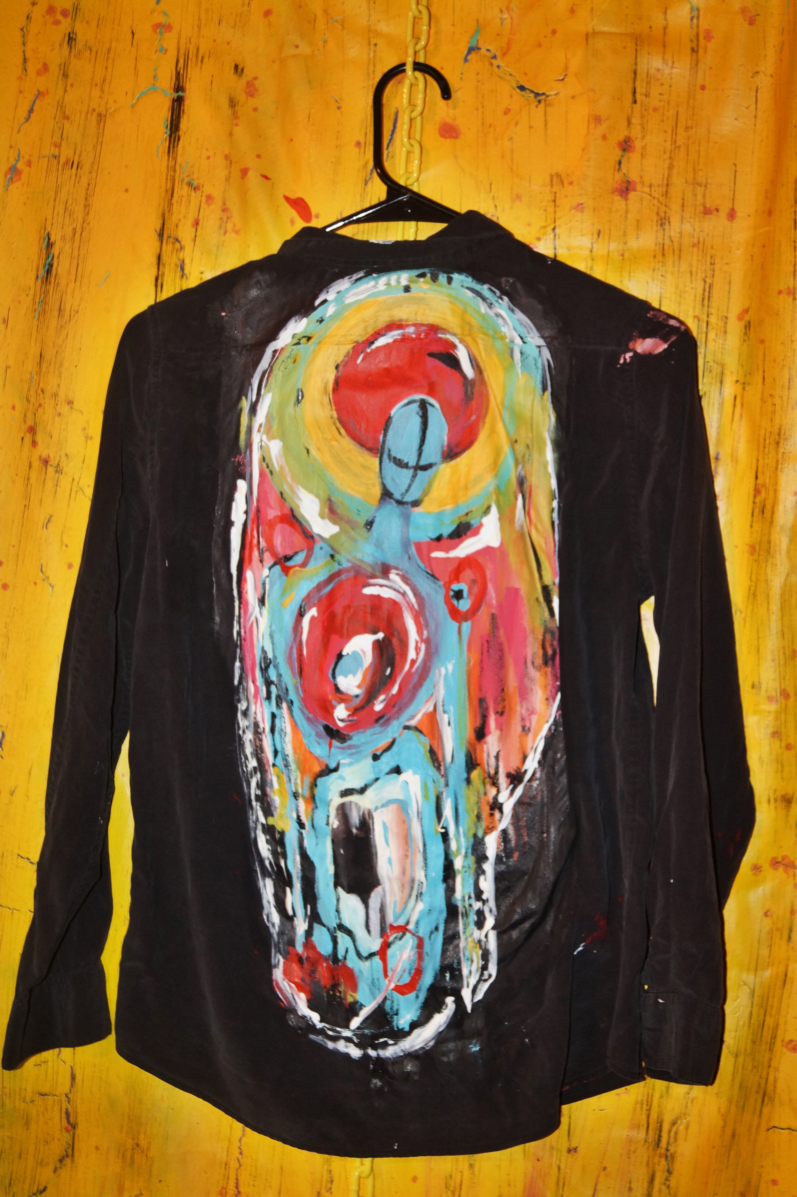 S - Painted Surrealist Cool People Blouse