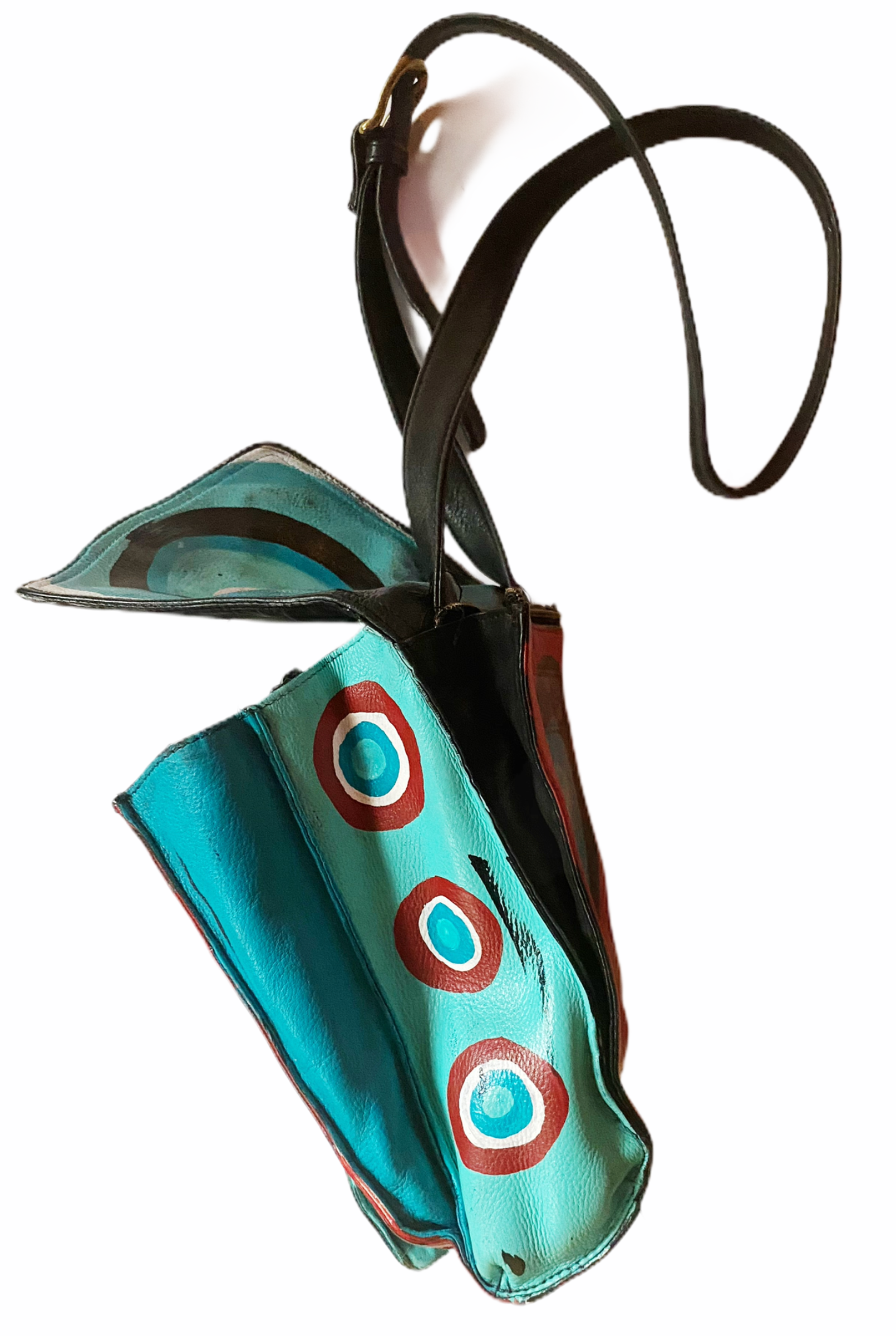 Expressionistic Who Painted Leather Purse