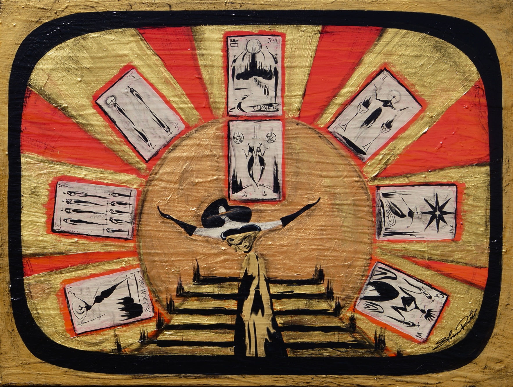 "Morning Reading" Painting on Canvas (18x24")